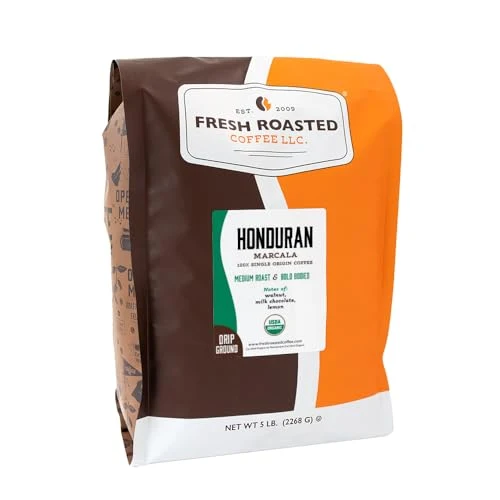 Top-Quality Organic Honduran Marcala Drip Ground Coffee 80 Ounce Breathable