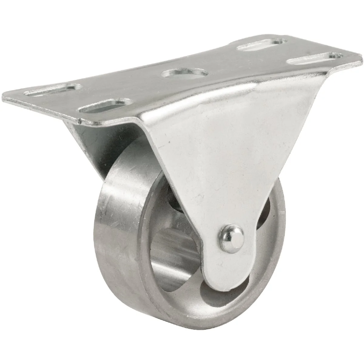 Smart Shepherd 2 In. General-Duty Cast-Iron Rigid Plate Caster Certified