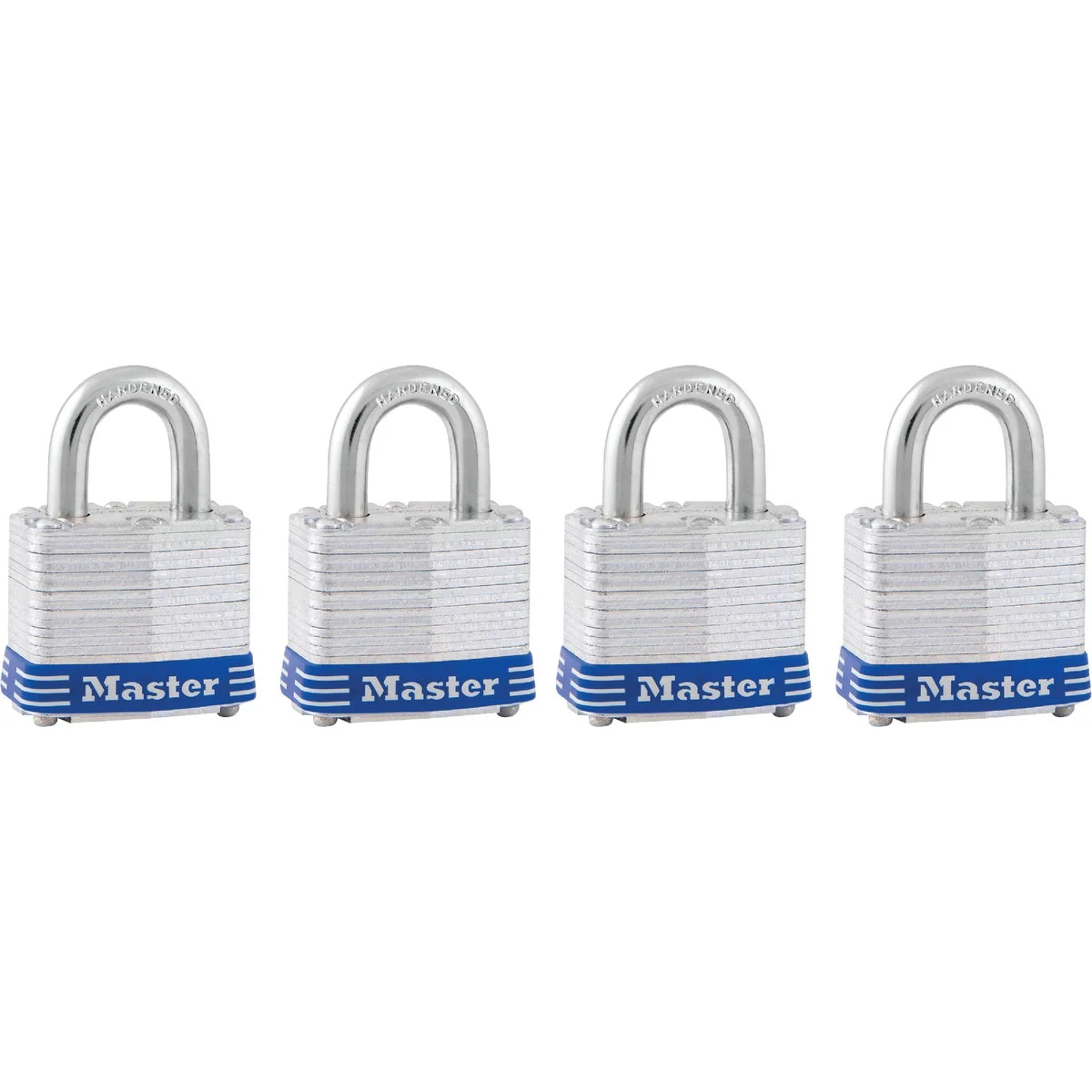 Responsible Master Lock 1-9 16 In. Wide 4-Pin Tumbler Keyed Padlock 4-Pack Original