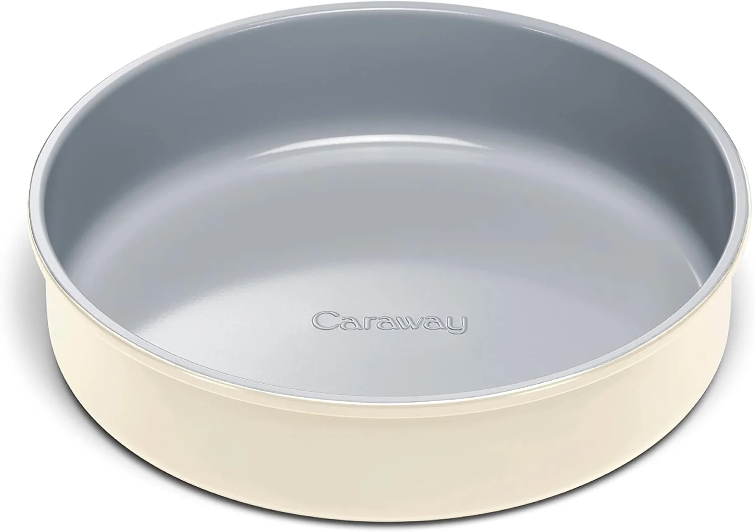 Caraway 9 Non-Stick Ceramic-Coated Circle Pan Naturally Slick Ceramic Coating Non-Toxic PTFE and PFOA for Birthday Cakes Tartes and More Cream Recyclable