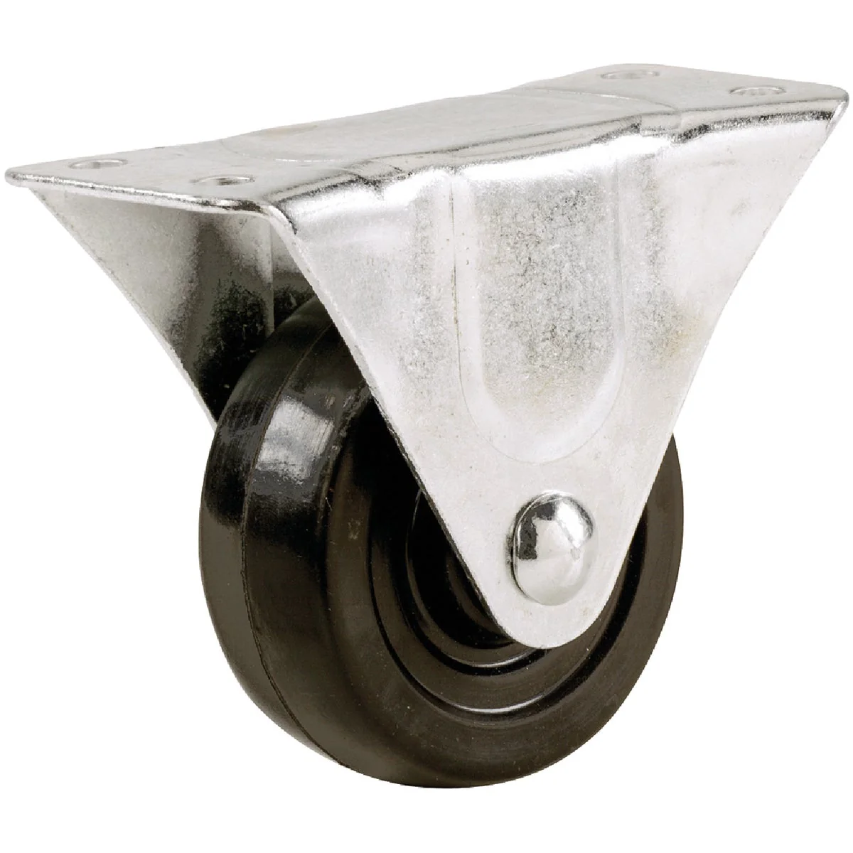 Advanced Shepherd 3 In. General-Duty Rubber Rigid Plate Caster Proven