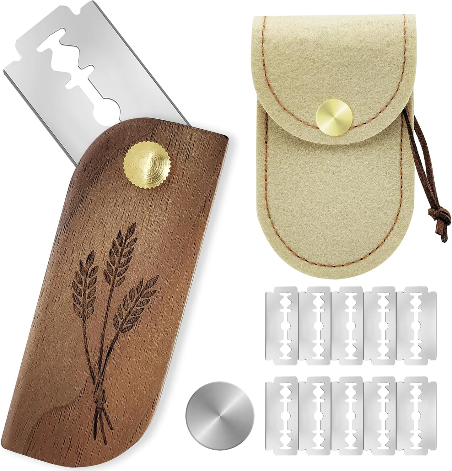 Contemporary Magnetic Bread Lame Sourdough Scoring Tool Easy Scoring Knife for Bread Baking Scorer Cutter for Homemade Slashing with 10 Razor Blades First-Class
