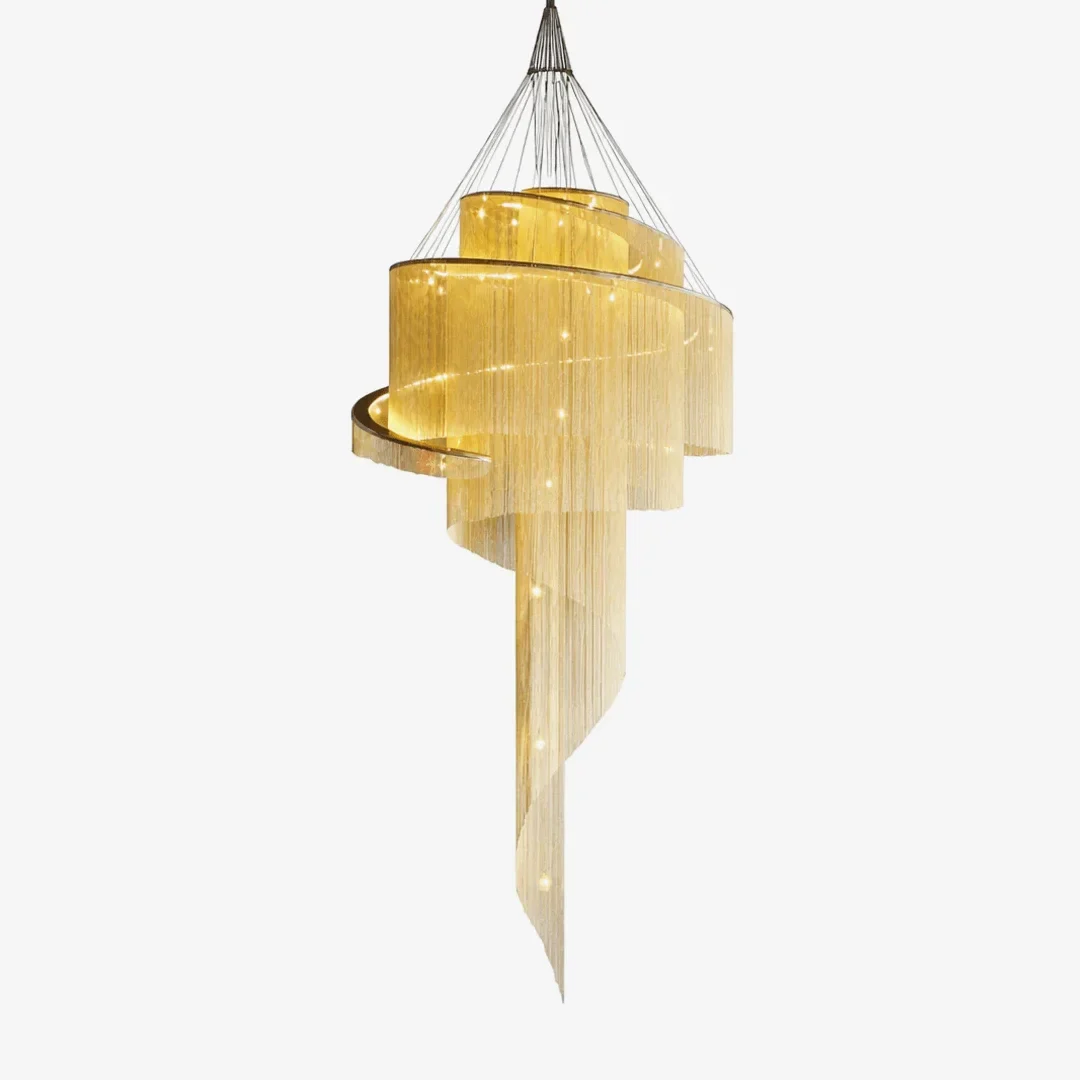 Next-Generation Double Spiral Tassel Chandelier Exclusive