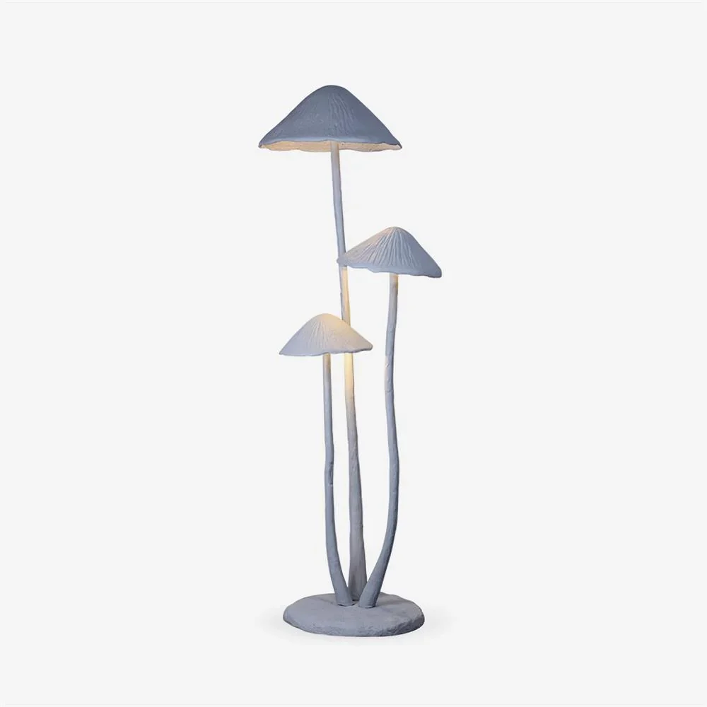 Unique Gray Mushroom Sculpture Floor Lamp Healthy