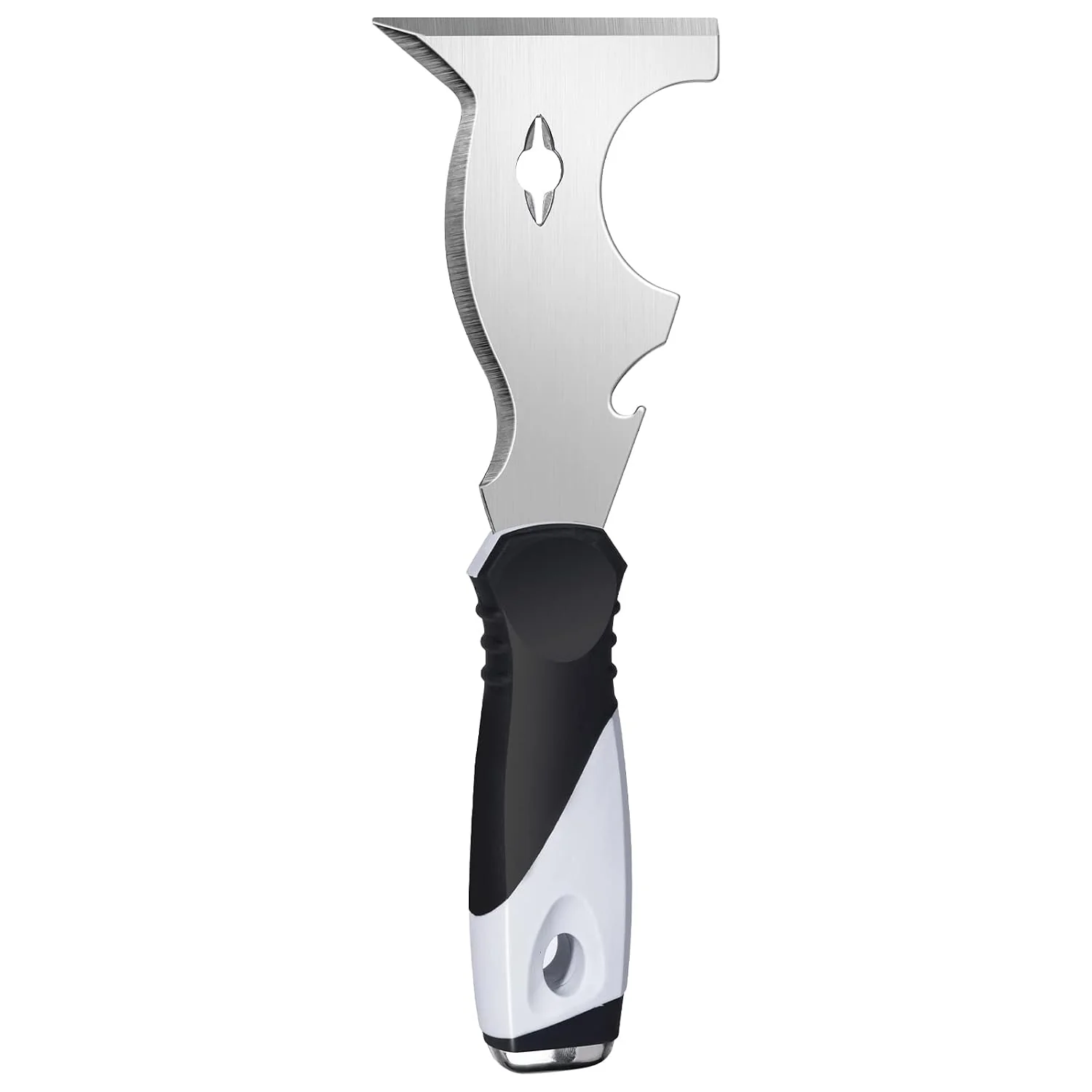Stylish Mister Rui 10 in 1 Putty Knife – Multi Use Painters Tool Taping Knife Paint Metal Scraper with Hammer End Razor Blade Spackle Tool Consistent