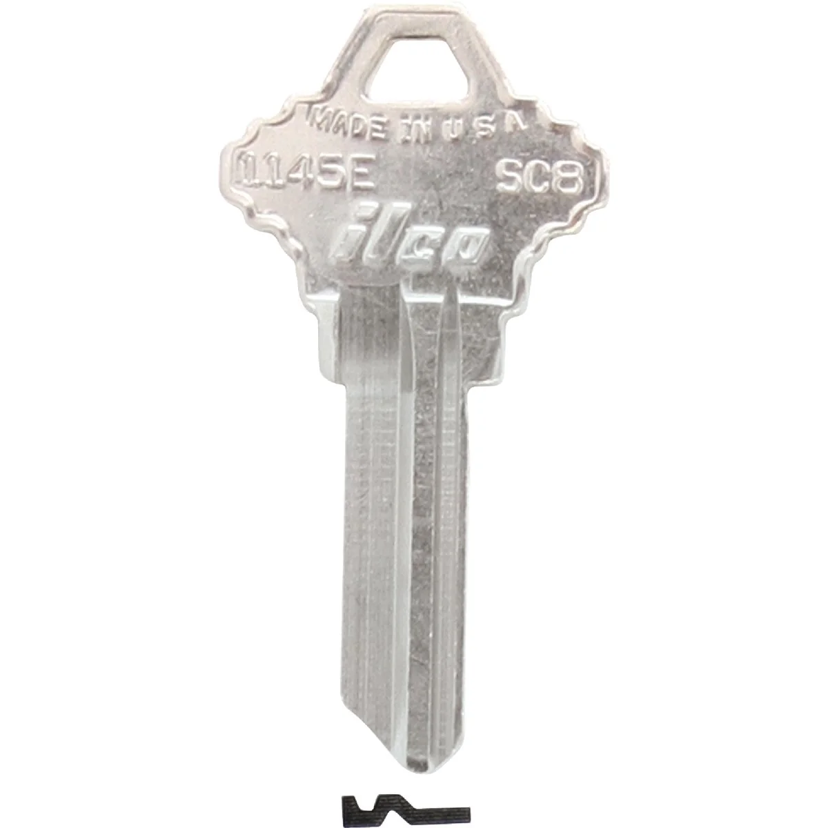 Pure ILCO Schlage Nickel Plated House Key SC8 10-Pack Natural