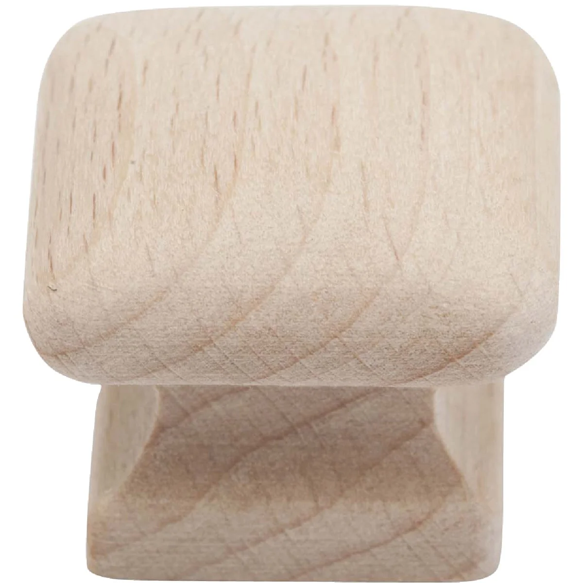 Carefully Designed Do it Wood Hardwood Square 2 In. Cabinet Knob 2-Pack Prestigious