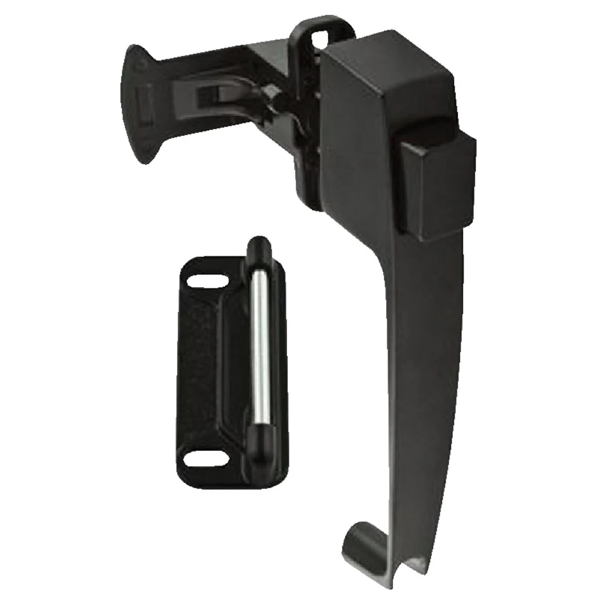 Detailed National Black Push Button Latch with 1-1 2 In. Hole Spacing Quality