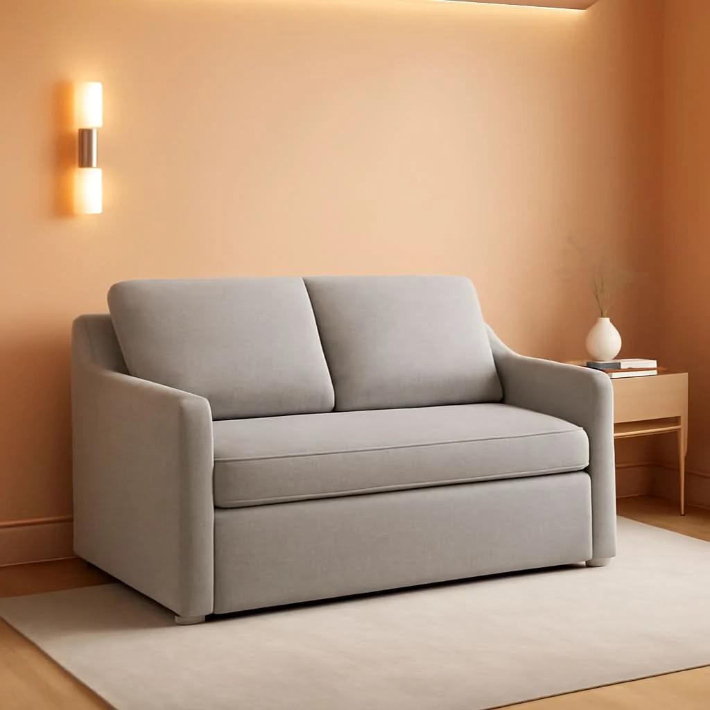 Soft Full Size Slipcovered Convertible Sleeper Sofa Comfortably Fashionable