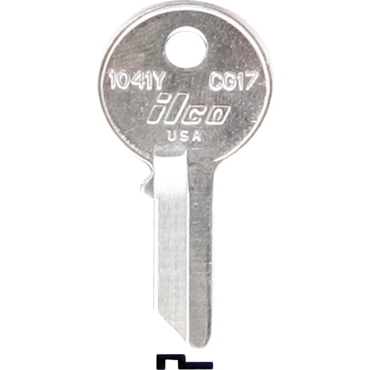 Elite ILCO Chicago Nickel Plated Desk Key CG17 10-Pack Expertly Made