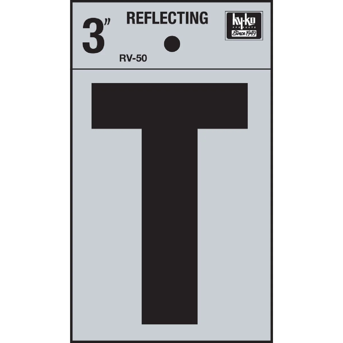 Sophisticated Hy-Ko Vinyl 3 In. Reflective Adhesive Letter T Next-Generation