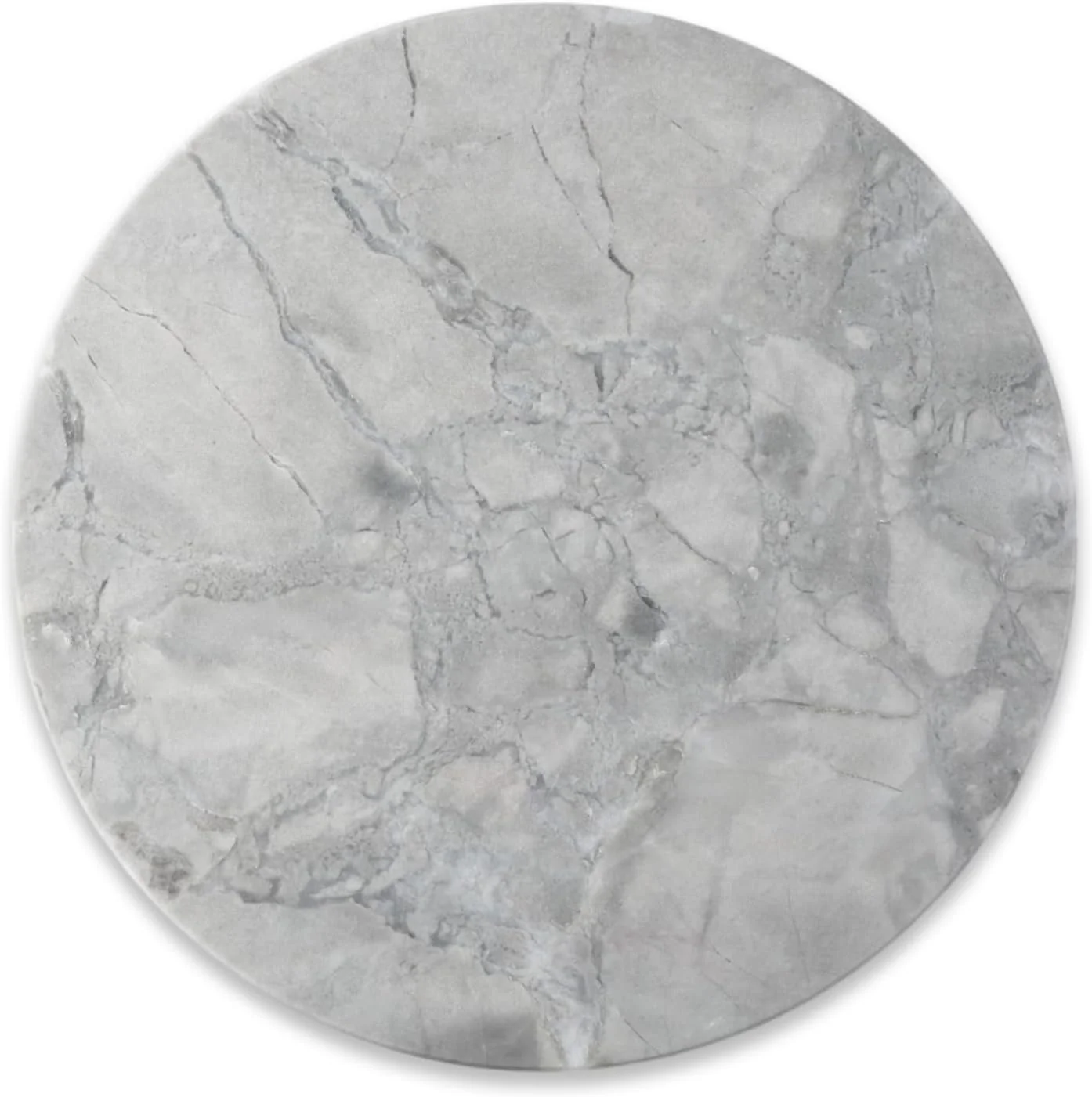 Official Koville Round Marble Pastry Cutting Board – 11 Gray Marble Cheese Board for Baking Charcuterie Pastry Trivet Trendy
