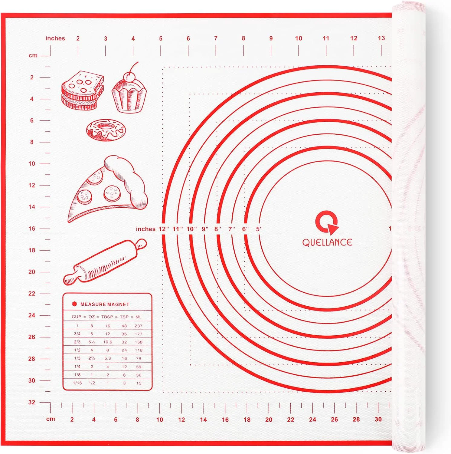 World-Class Silicone Pastry Baking Mat Dough – 16x24Inch Large Non Stick Slip Cookie Bread Rolling Mats Sheet Fast