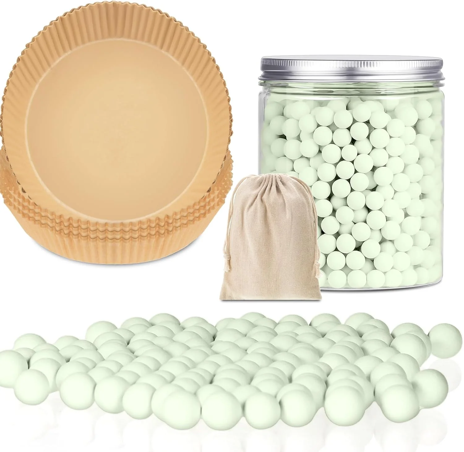 Premium Patelai 1 Pcs 2 lb Pie Weights Ceramic 50 Pcs Parchment Paper Light Green Genuine
