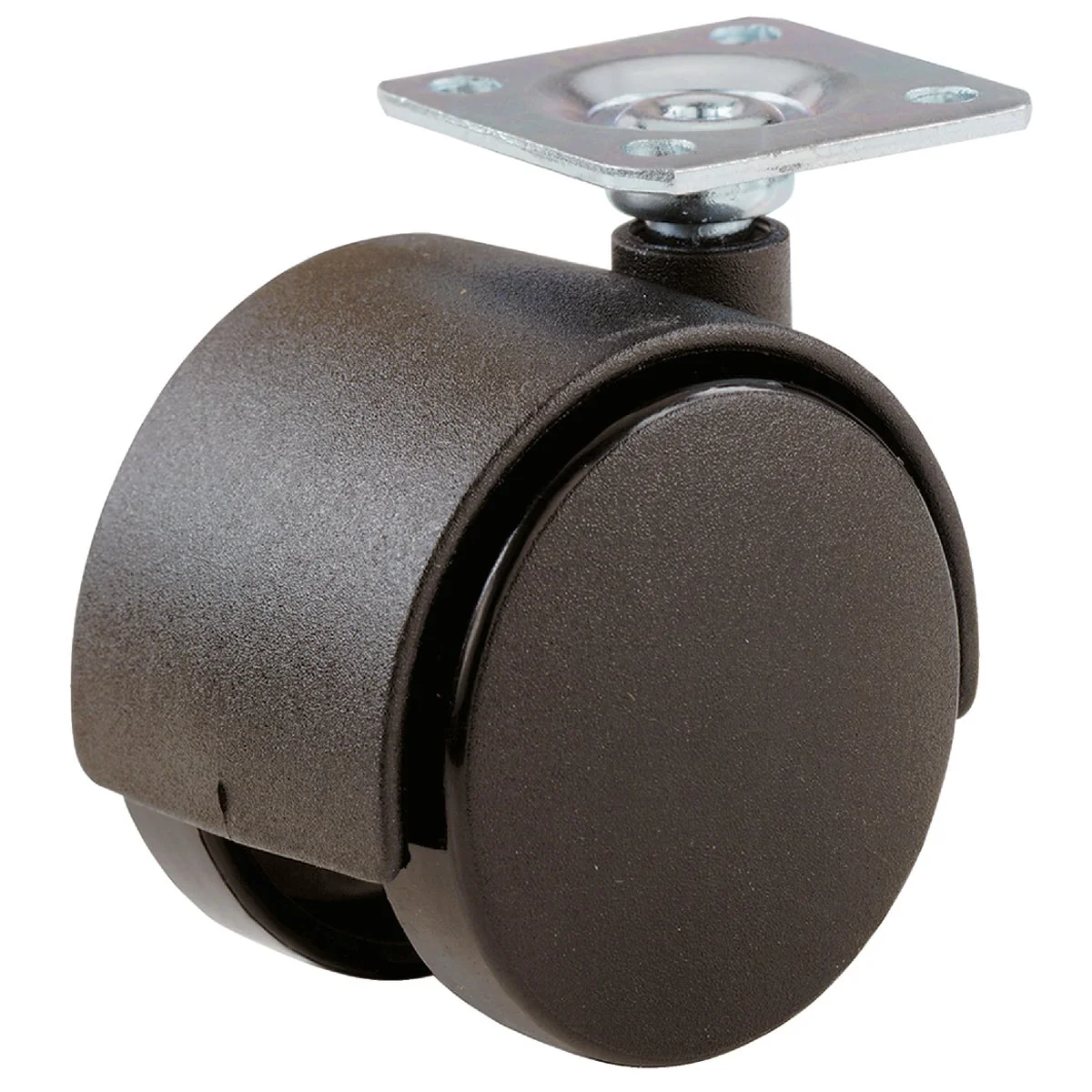 Elite Do it 2 In. Black Twin Wheel Plate Caster 2-Pack Green