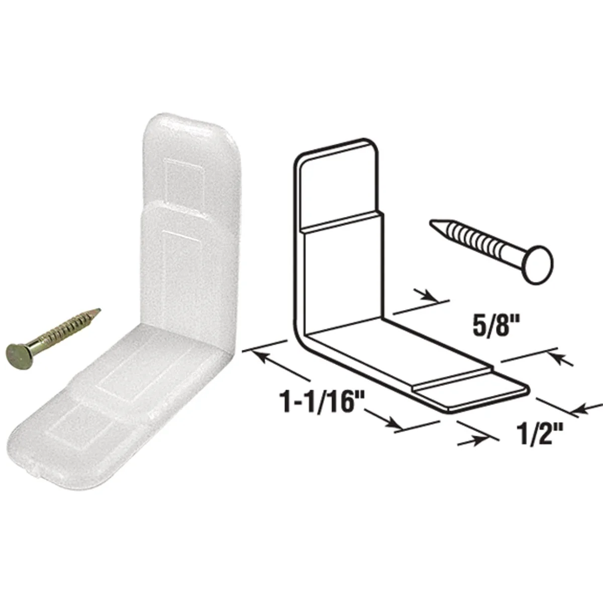 High-Grade Prime-Line Plastic 1-1 16 x 1 2 Drawer Glide 10-Pack High-End