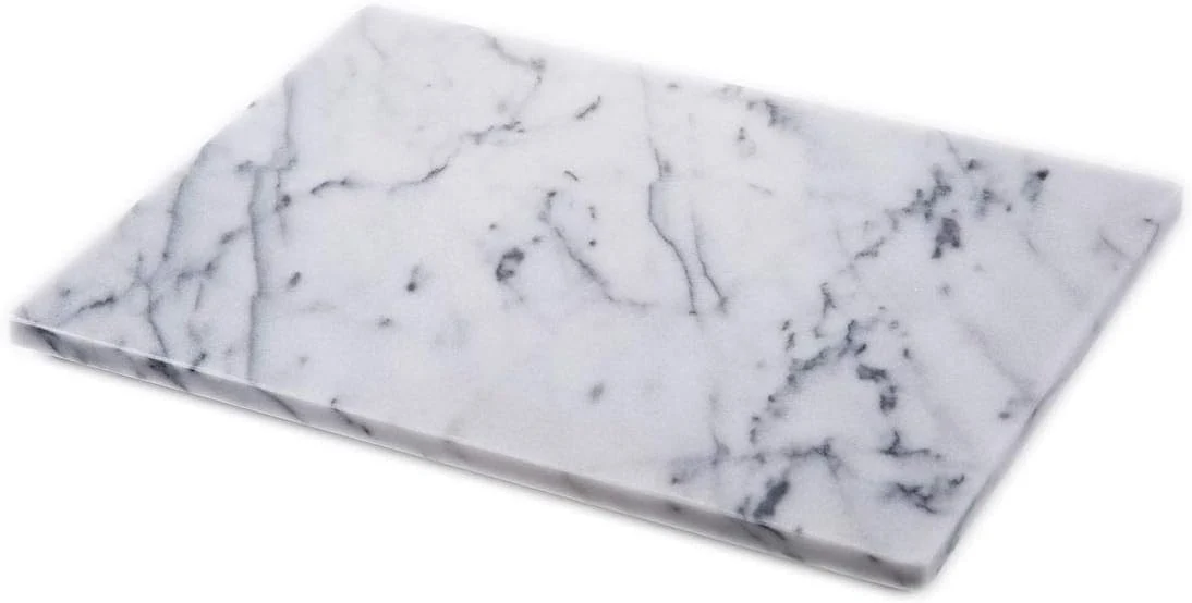 Advanced JEmarble Pastry Board 12×16 inch with Non-Slip Rubber Feets for Stability for Keep the Dough Cool and Chocolate Tempering Premium Quality Fine
