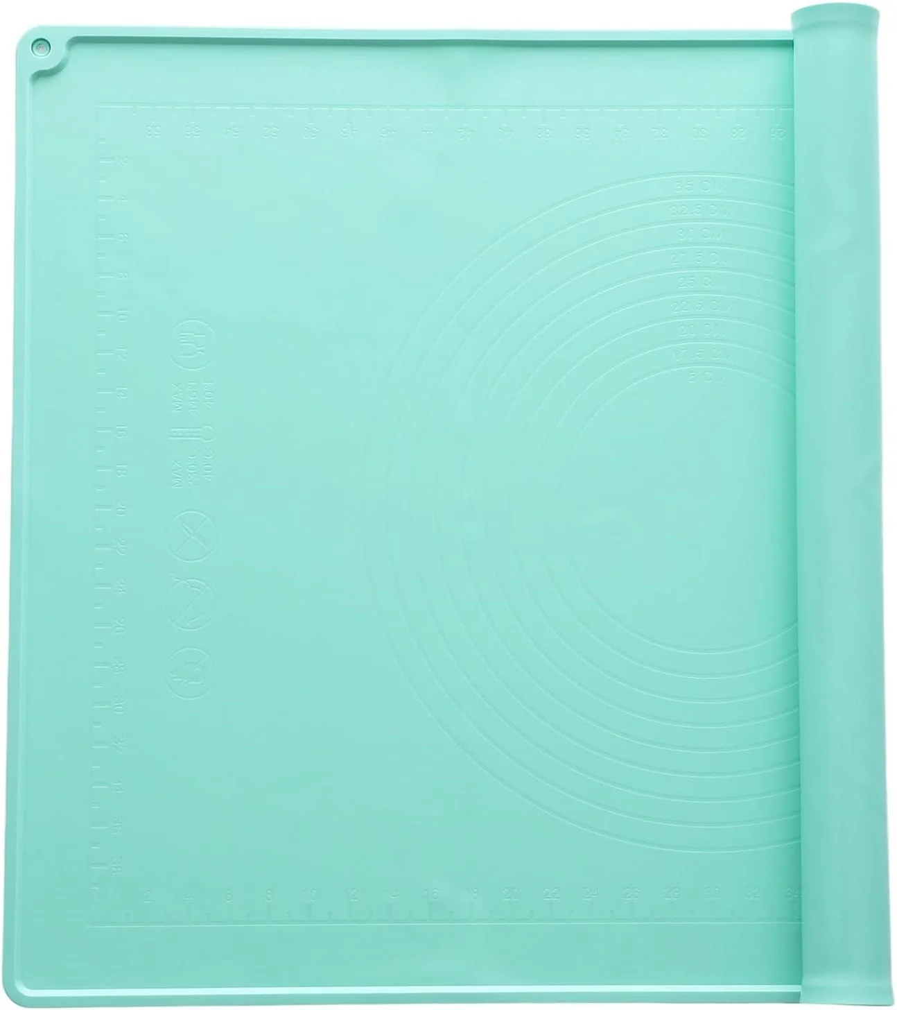 Pure uxcell Silicone Pastry Mat 27.5 x 19.7 Silicone Baking Mat with Measurements Non-Stick Dough Rolling Mat for Making Pastry Cookies Bread Pizza High-Quality