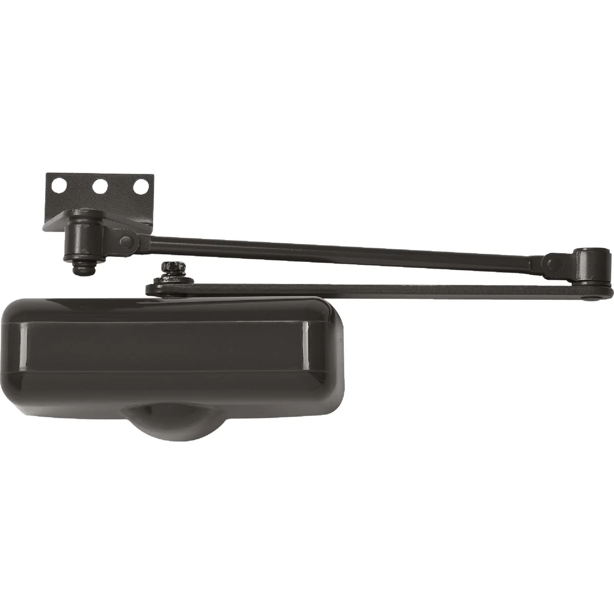Selected Tell Brown Stainless Steel Hold Open Residential Door Closer Solid