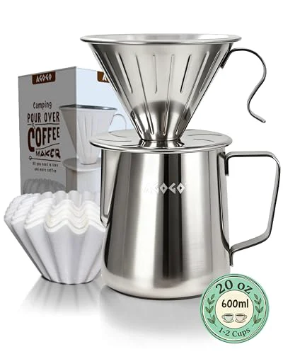 Quality Stainless Pour Over Coffee Maker Set Casual
