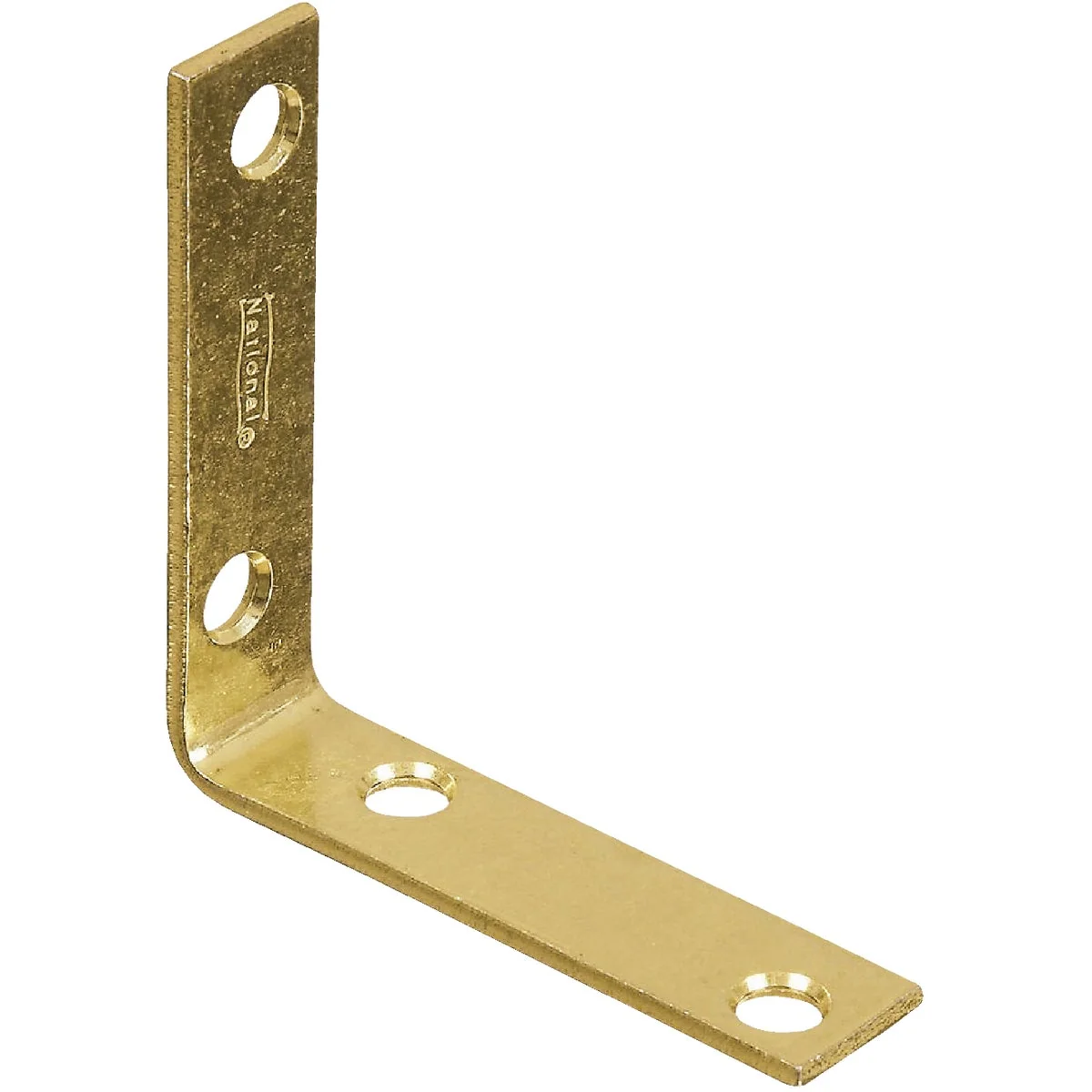 Reliable National Catalog V115 2-1 2 In. x 5 8 In. Brass Steel Corner Brace 4-Count Optimized