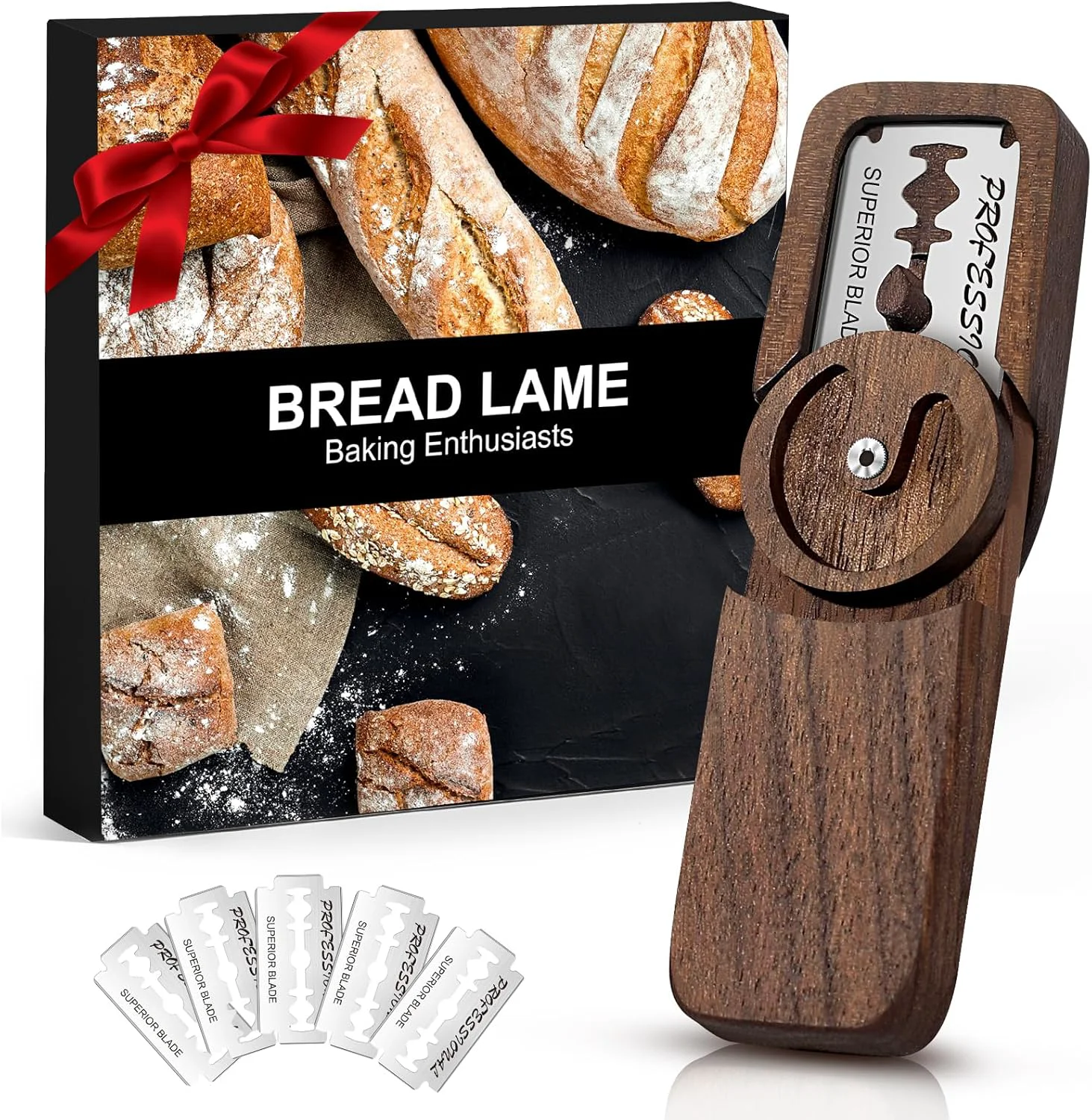 Next-Generation Elegant Magnetic Bread Lame Dough Scoring Tool Lame Bread Tool with Turntable Design Bread Scoring Knife for Bread Baking Sourdough Baking Proven