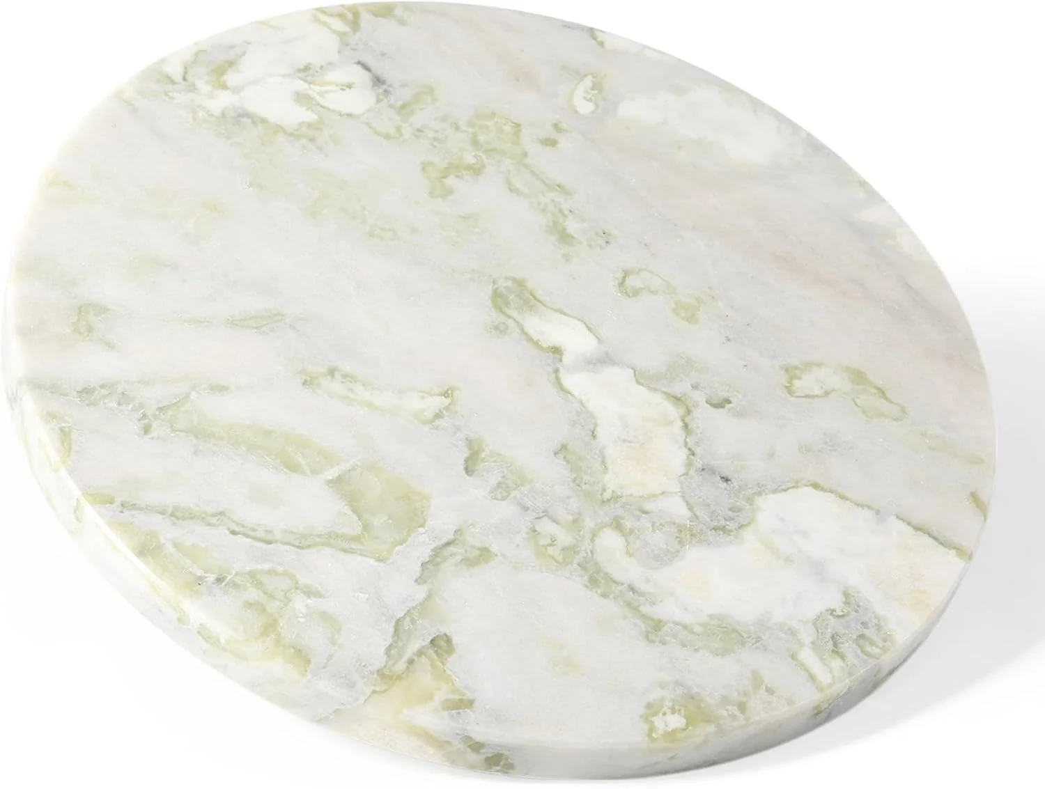 Reusable Koville African Natural Marble Cutting Board for Kitchen 11inch Round Hand Crafted Marble Slab for Cheese Charcuterie Pastry Board – Wedding Gift House Warming Gift Bianco Palomino Powerful