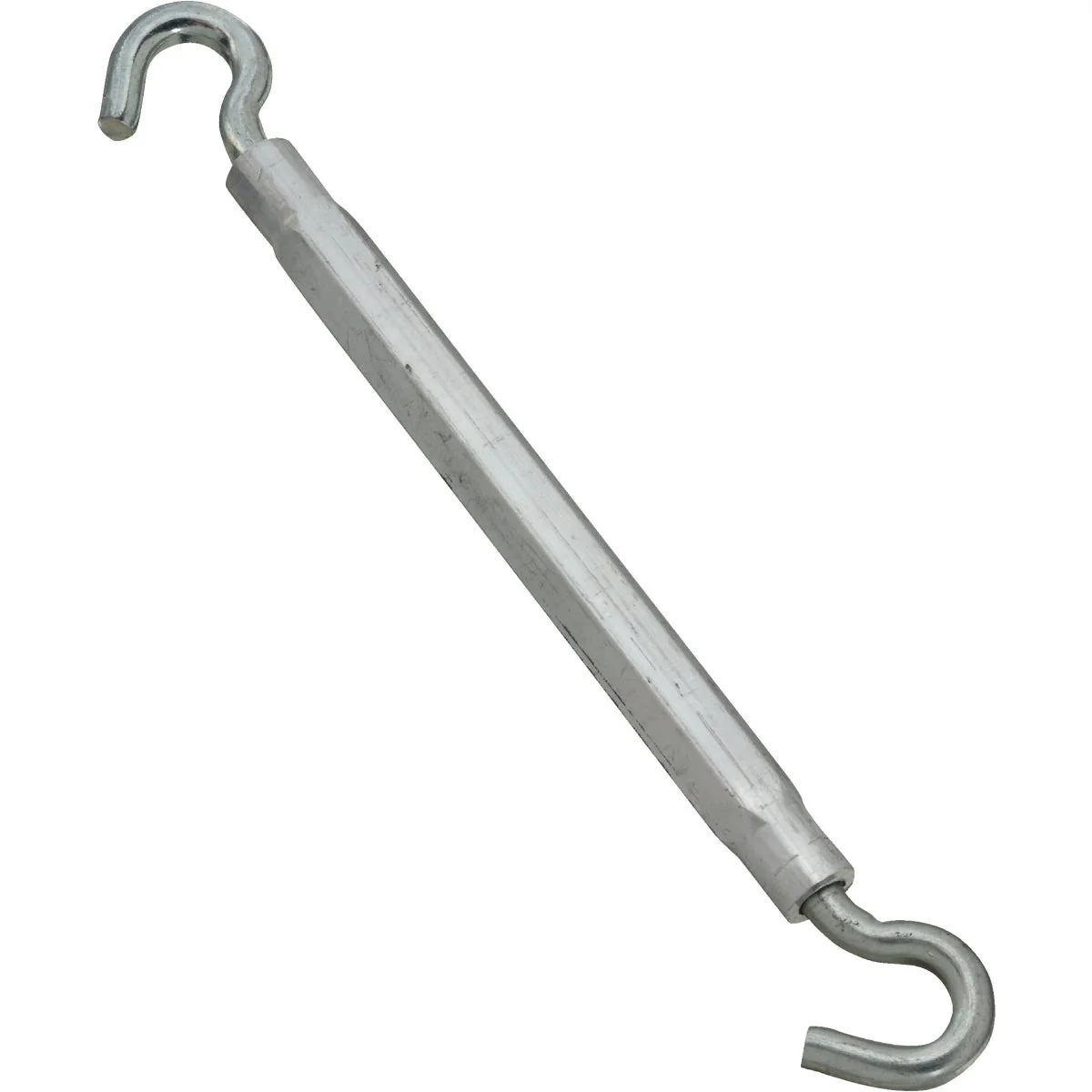 Fine Crafted National 3 8 In. x 16 In. Zinc Hook Turnbuckle Proven
