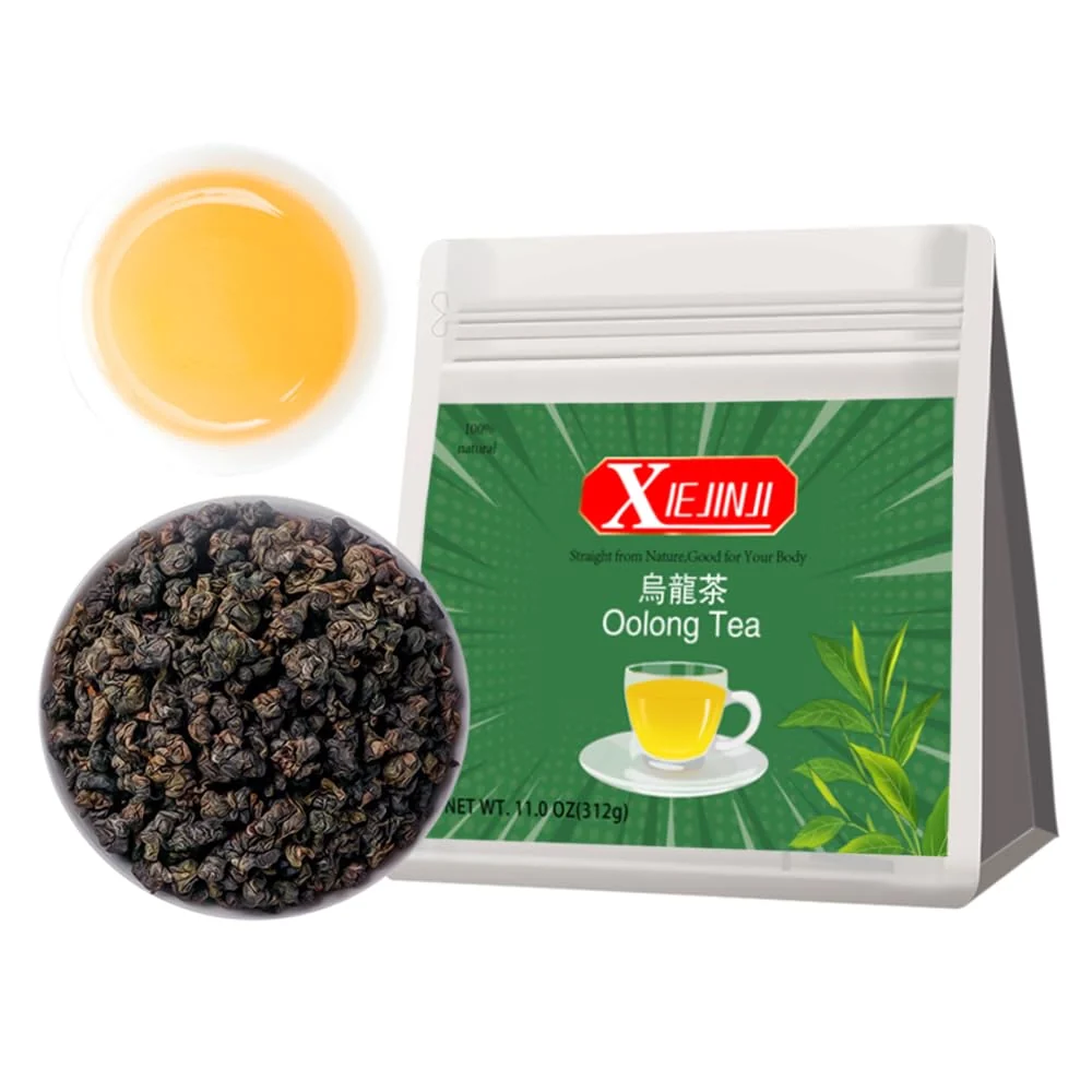 Reusable XIEJINJI Premium Oolong Tea Loose Leaf 11 Ounce 312g Gift a Teaspoon High Mountain Tea No Sugar No Additives Low-Caffeine Organic