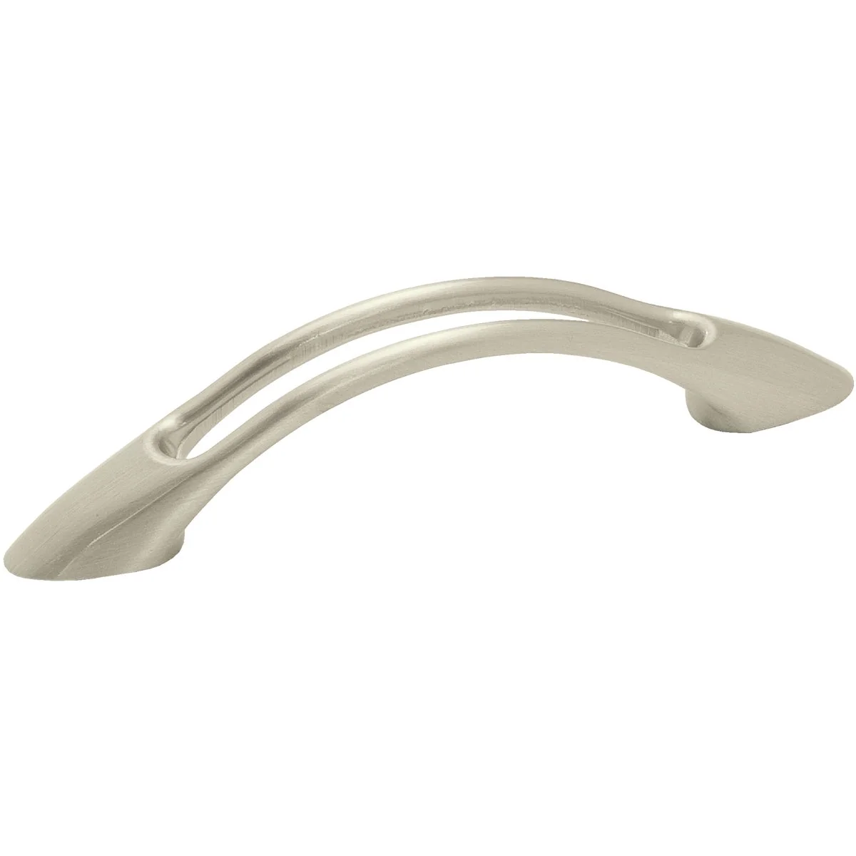 Green Amerock Essential’z Satin Nickel Open Arch 3 In. Cabinet Pull Safe