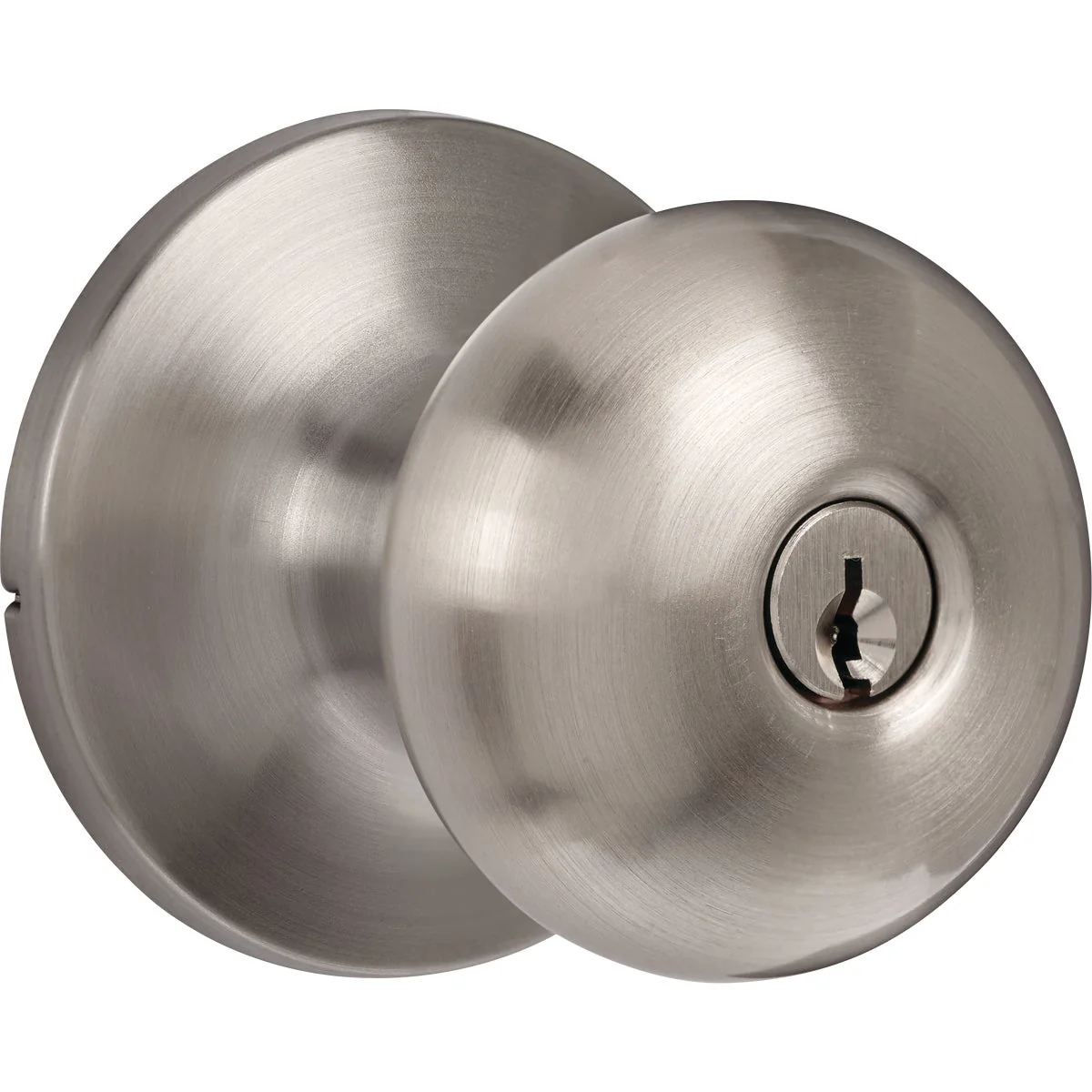 Optimized Steel Pro Brushed Nickel Entry Door Knob Crafted