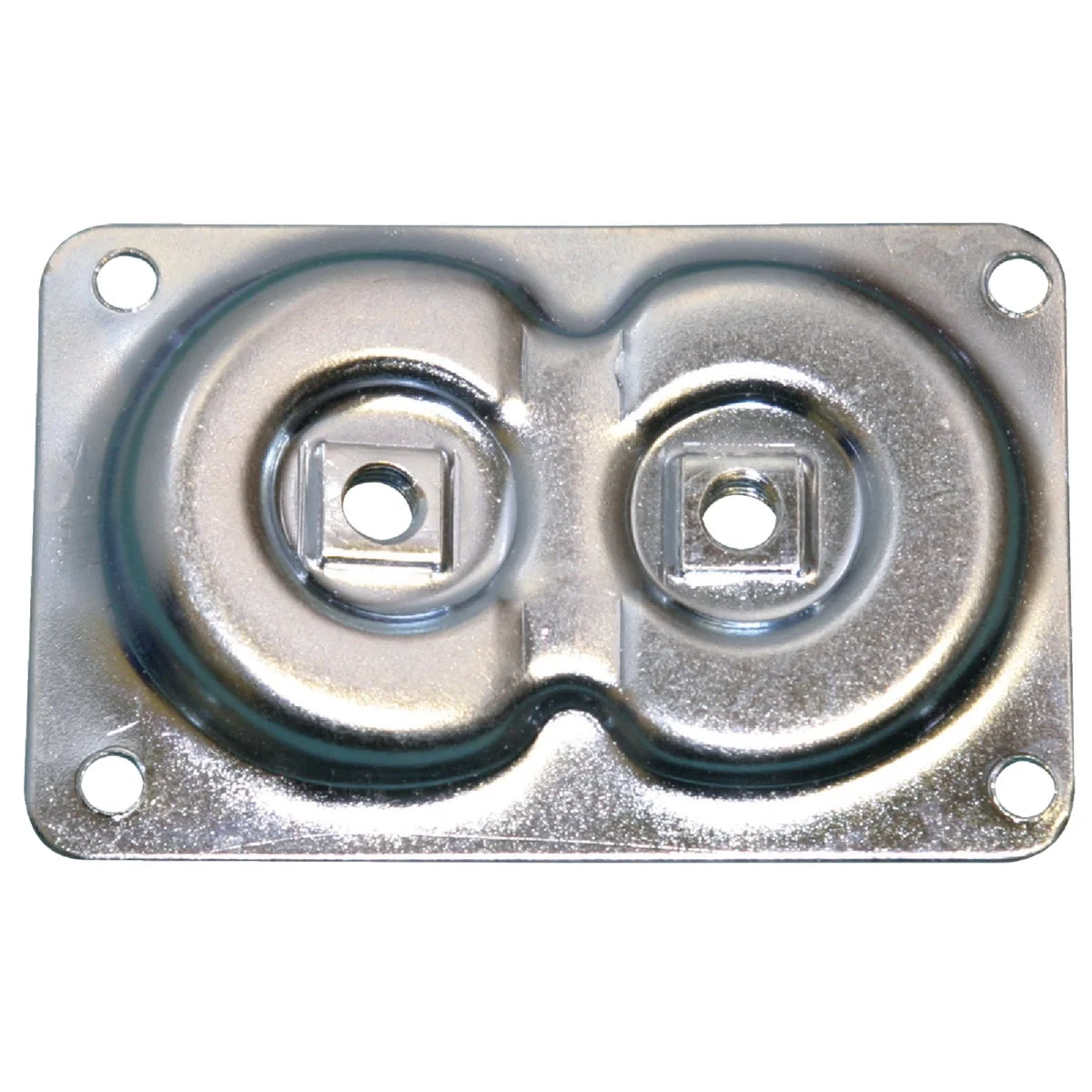 Solid Waddell Dual Top Steel 3-11 16 In. x 2-3 8 In. Leg Mounting Plate Authentic