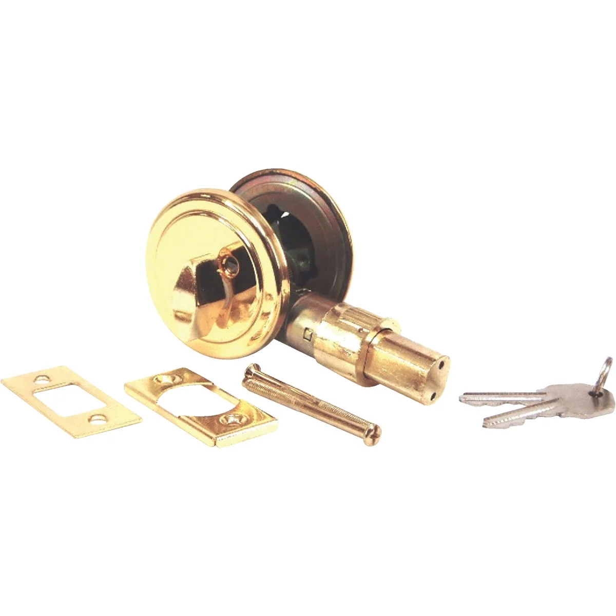 Premium United States Hardware Brass Mobile Home Deadbolt Optimized