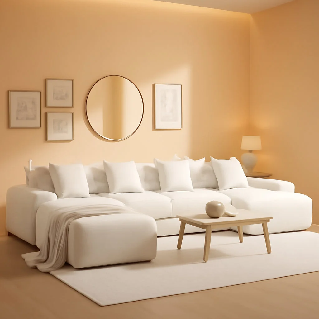 Trusted 160 Inch White Corduroy Modular Sectional Sofa Set Next-Generation
