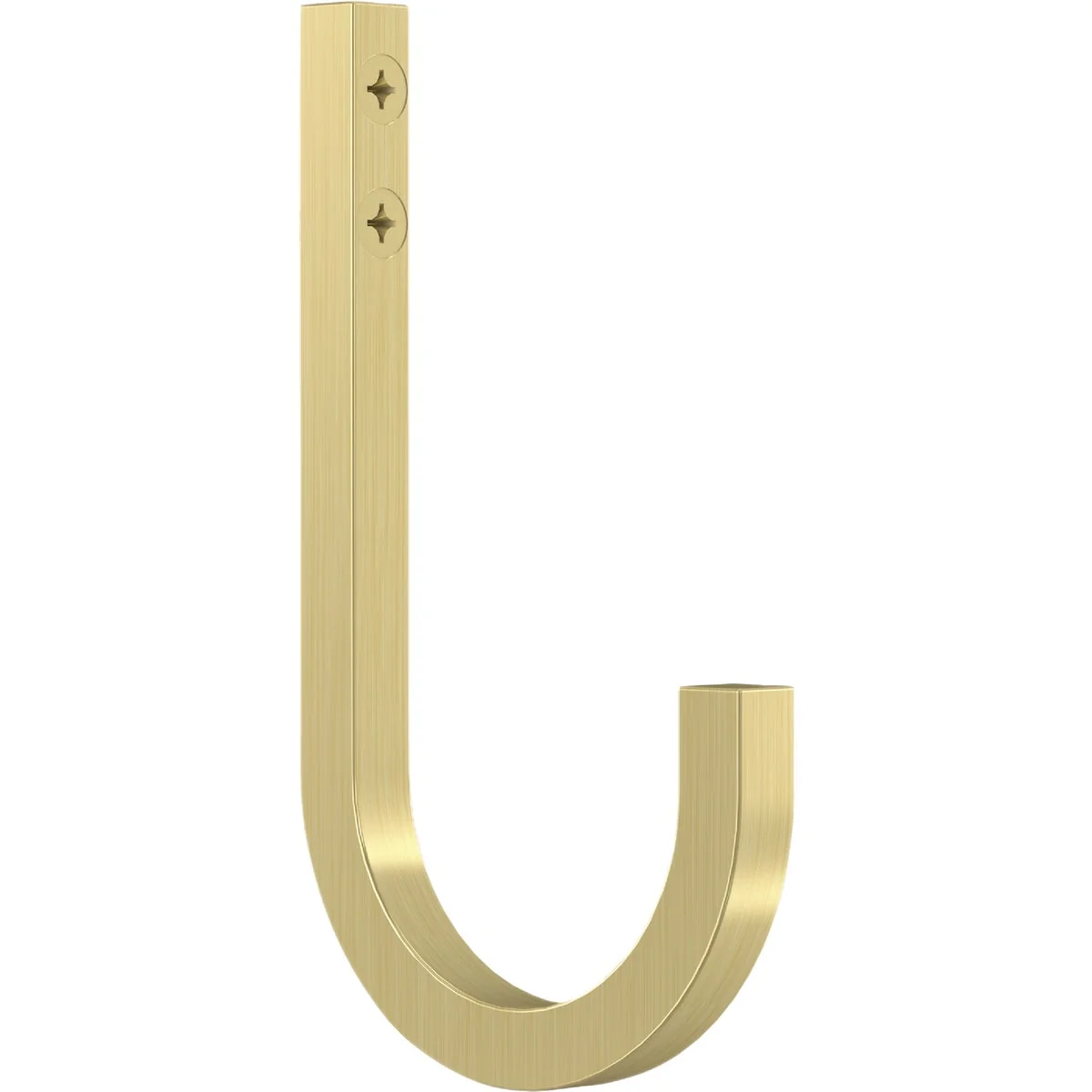 Stylish National Hardware 4 In. Brushed Gold Reed Multipurpose Hook 2-Pack Pure