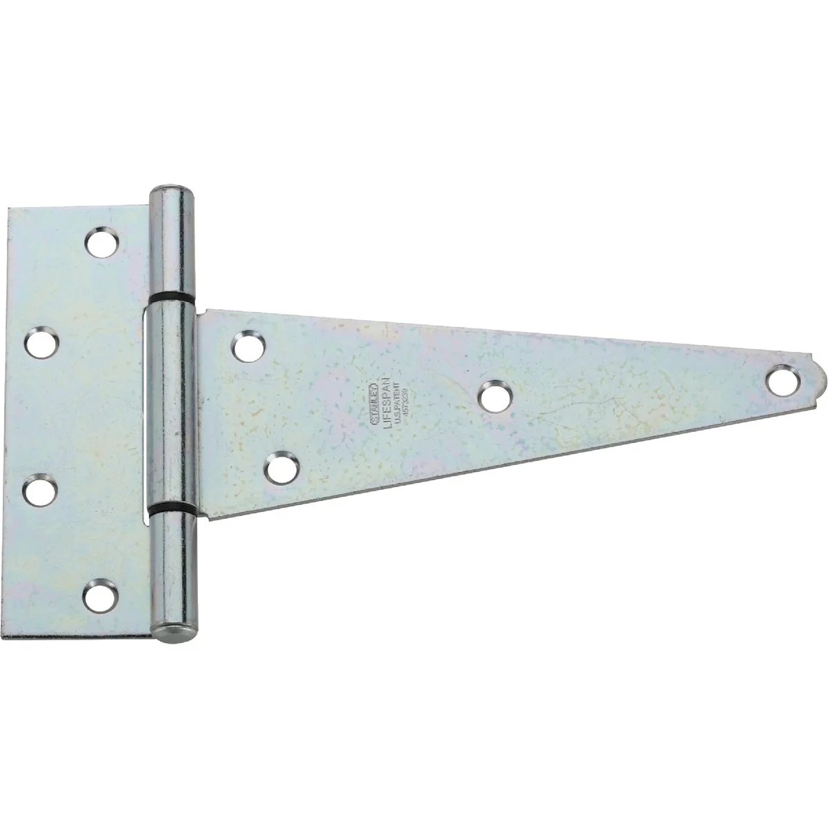 Verified National 8 In. Zinc-Plated Steel Heavy-Duty Tee Hinge 2-Pack High-End
