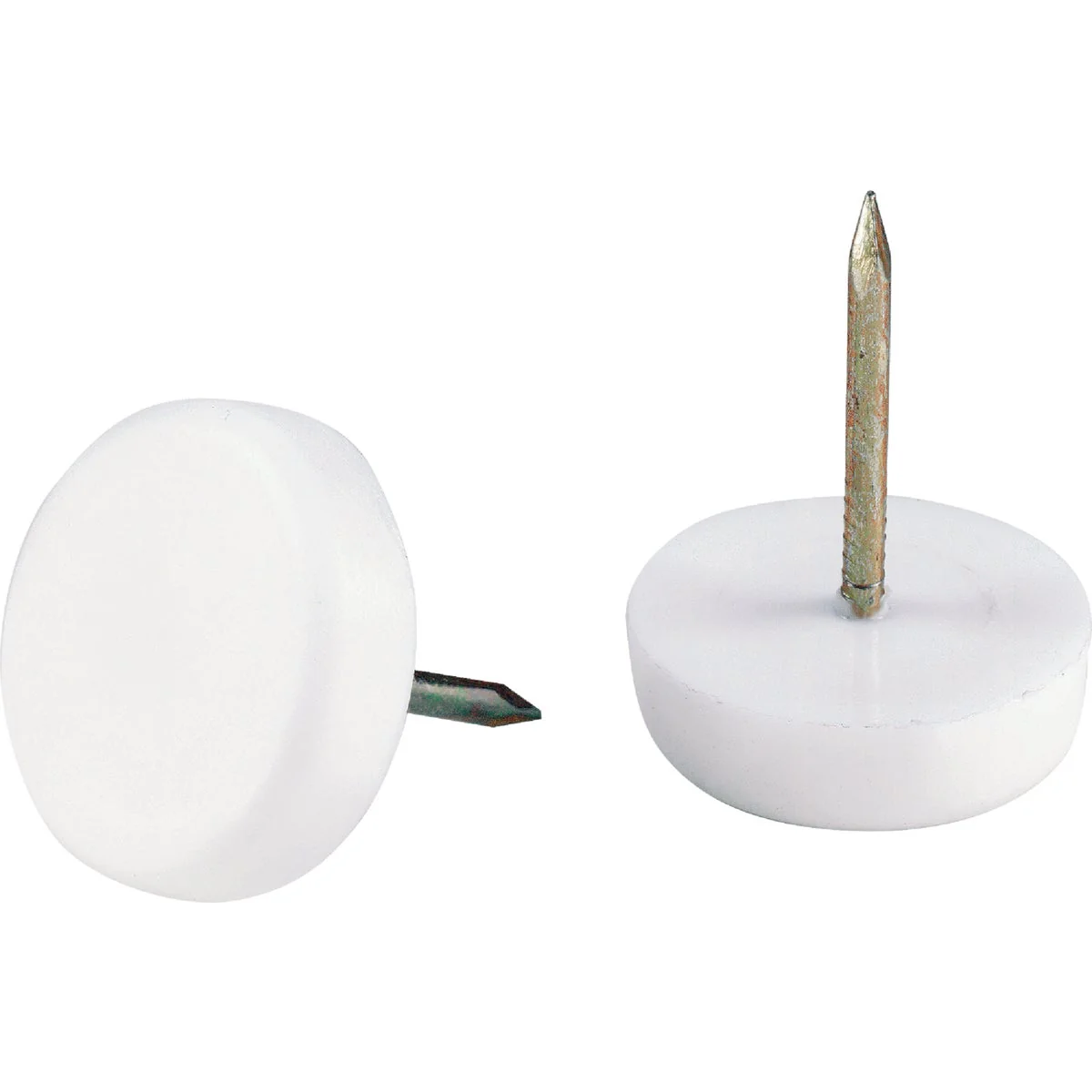 Secure Do it 3 4 In. Plastic Round Nail on Furniture Glide 4-Pack Smooth