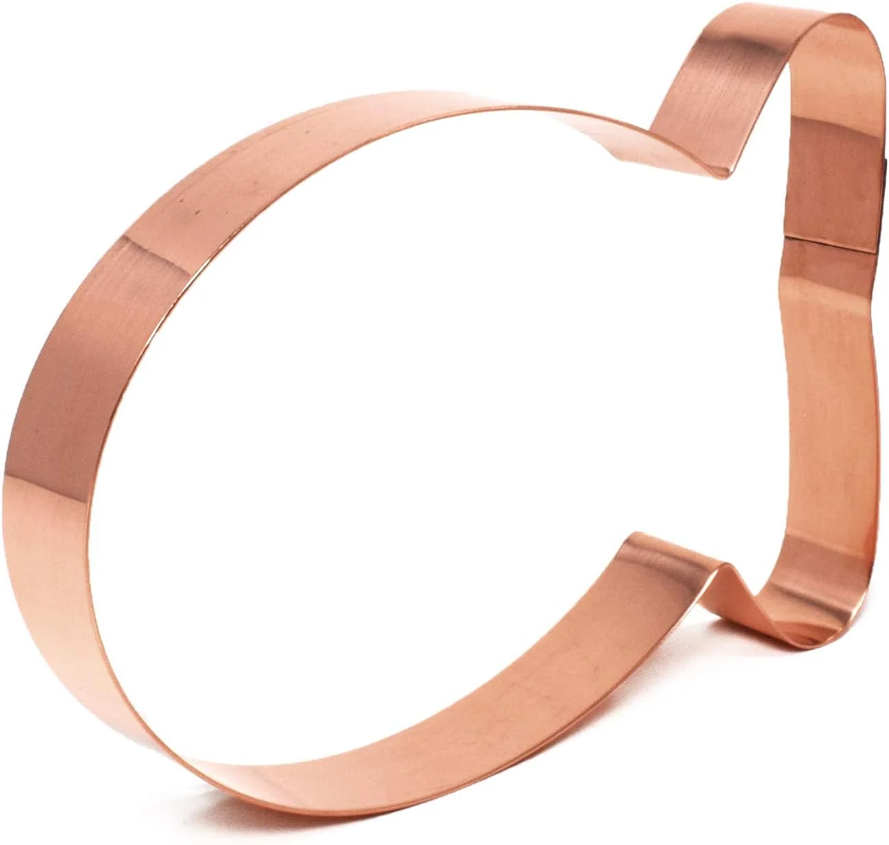 Elite Goldfish Cookie Cutter 5.5 Inch Handmade Copper USA-Made by The Fussy Pup Flexible