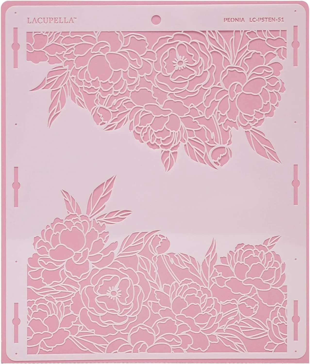 Proven Large Cake Decorating Stencil Peonia Peony Flower Pattern Optimized