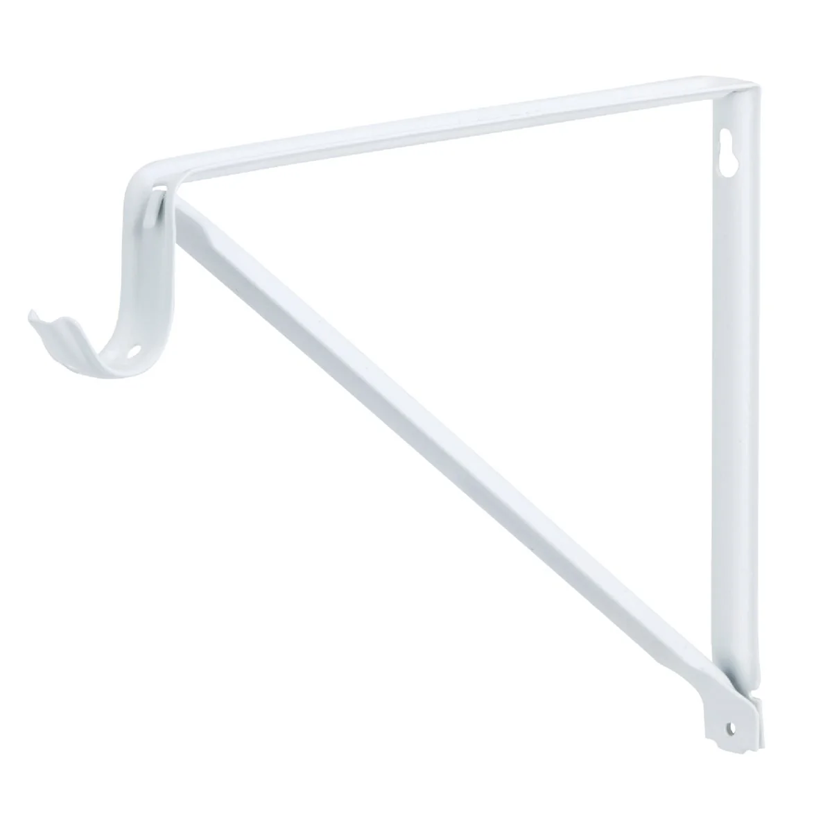 User-Friendly John Sterling Closet-Pro 10 In. H. x 11 In. D. Fixed Closet Shelf Rod Bracket White Convenient