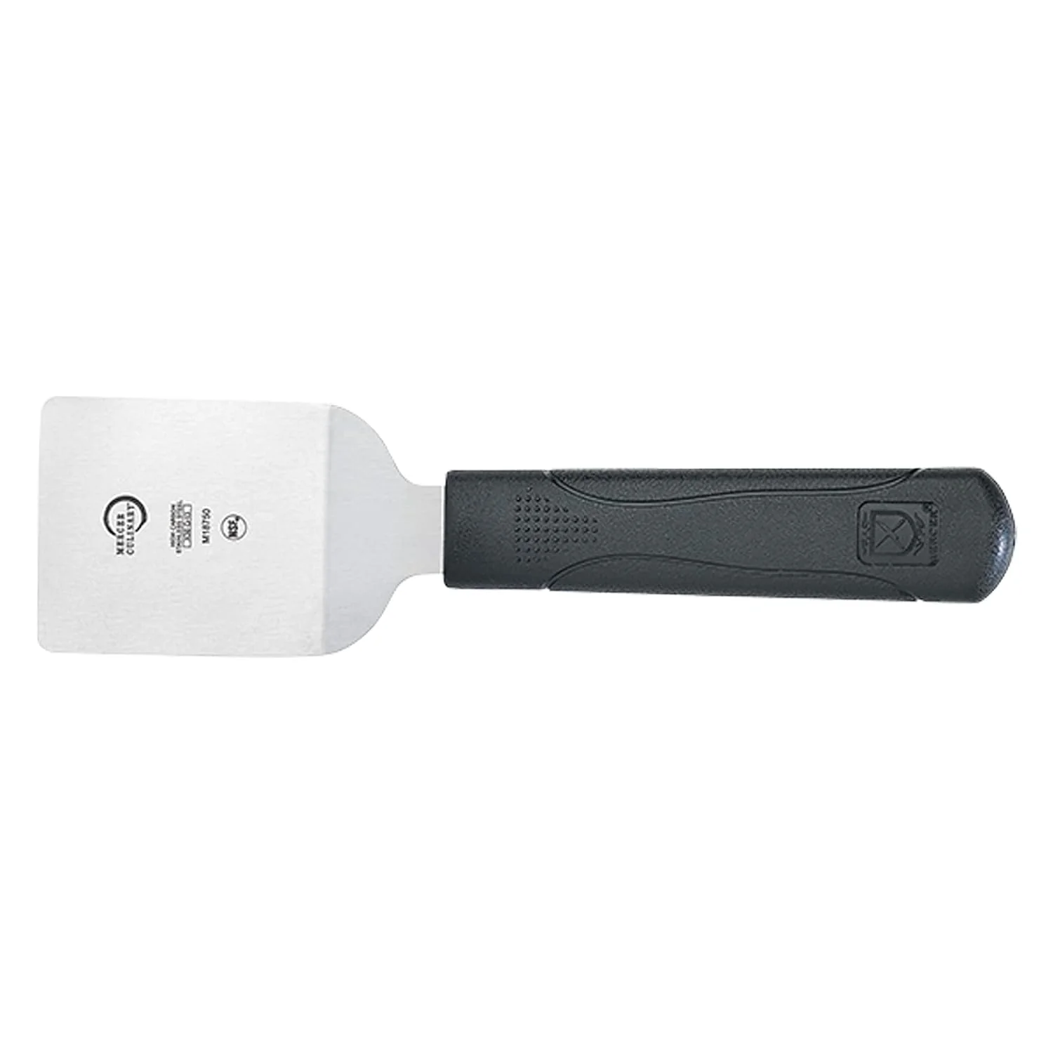 Dependable Mercer Culinary Millennia Mini Turner Spatula 2.5 Inch x 2.5 Inch Blade Black Handle Enhanced