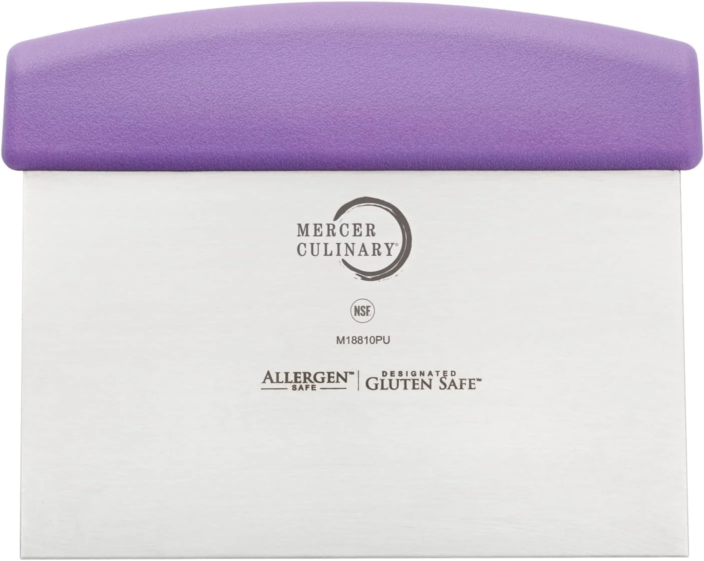 Efficient Mercer Culinary Millennia Bench Scraper 6-Inch x 3-Inch Blade with Purple Handle Crafted