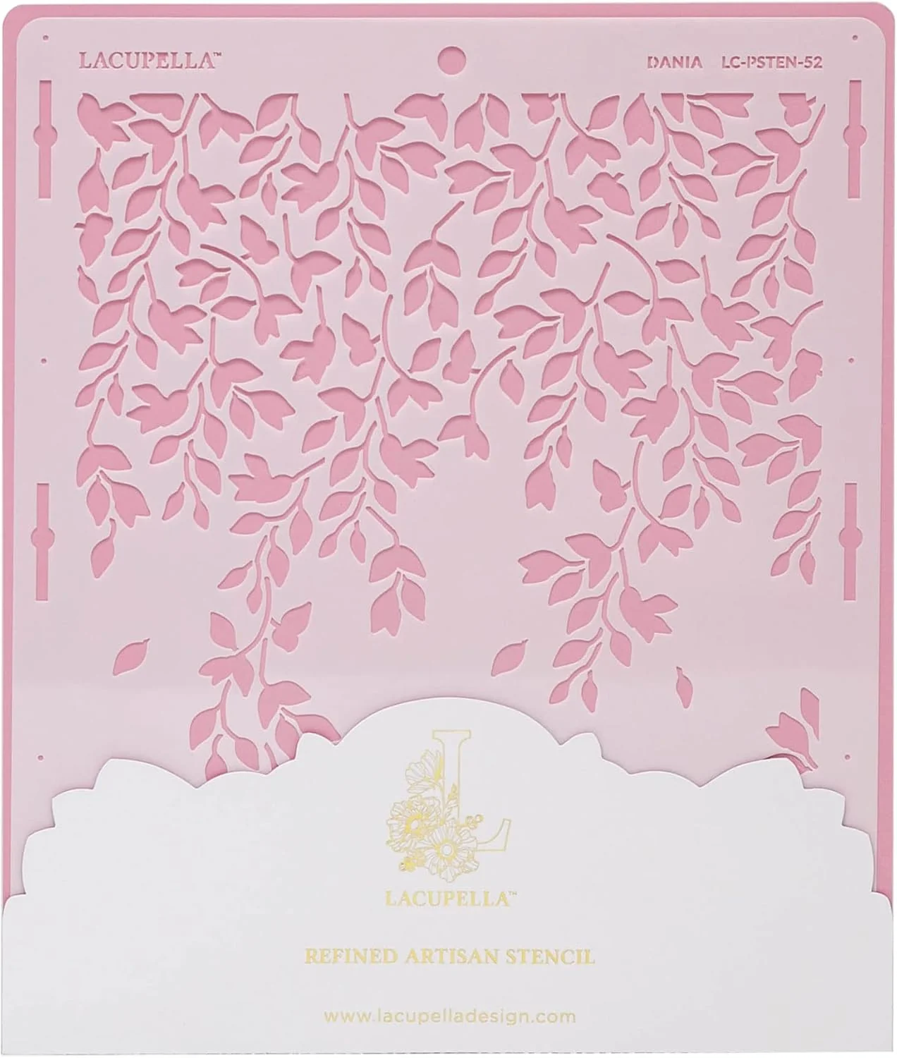 Original Design Large Cake Decorating Stencil Dania Creeping Fig Vines Pattern Enhanced