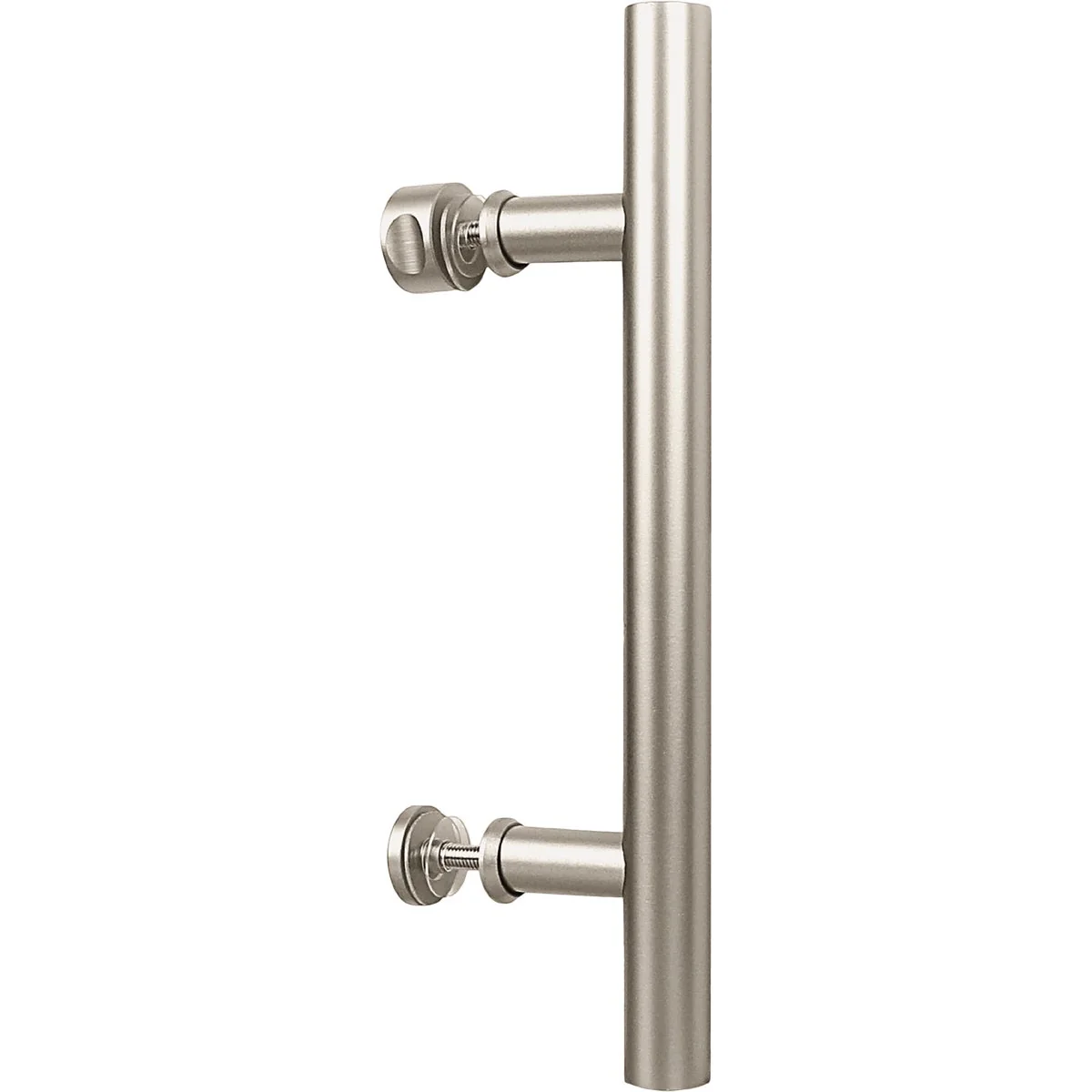Clean National V1001 12 In. Satin Nickel Madison Interior Barn Door Pull Professional