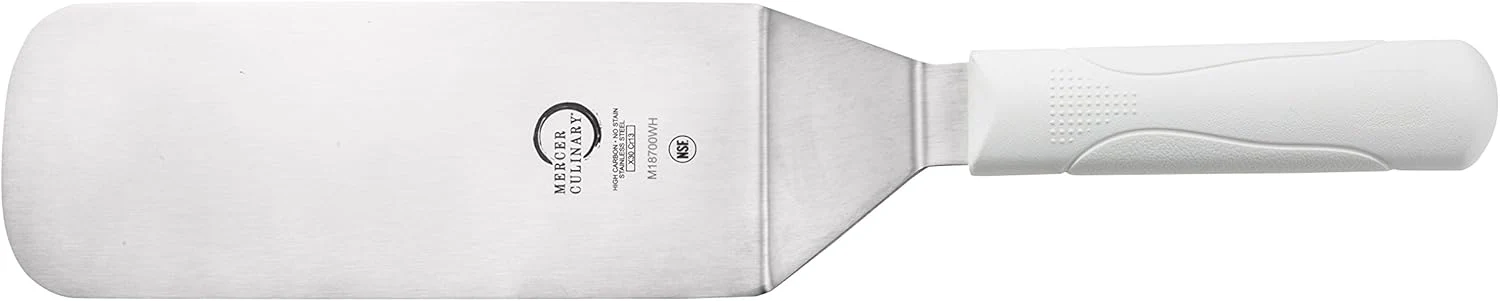 Solid Mercer Culinary Millennia Turner Handle 8 Inch x 3 Inch Blade White Handle Eco-Friendly