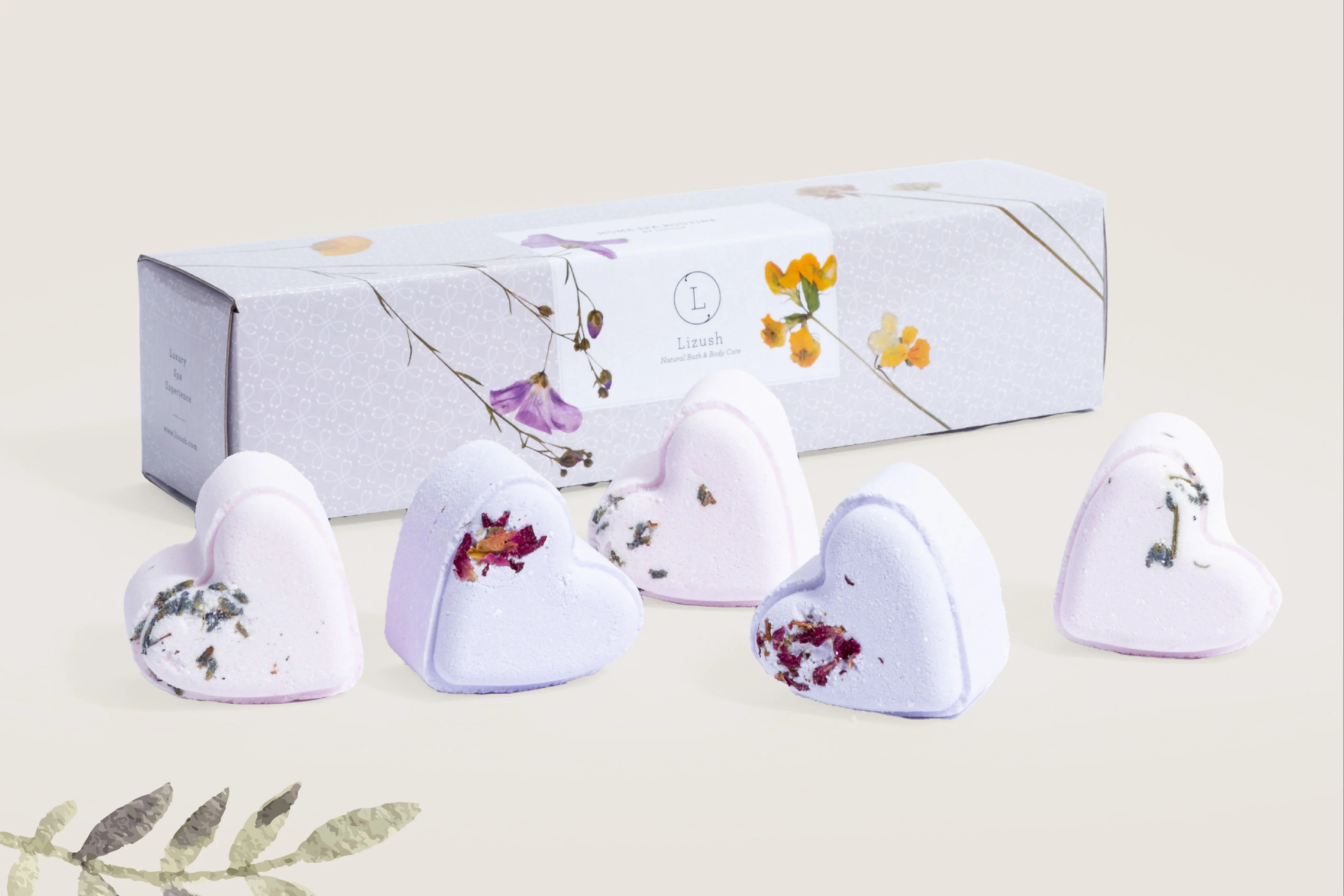 Fast Heart-Shaped Shower Steamers Gift Set – 5 Personalized Aromatherapy Steamers Clean