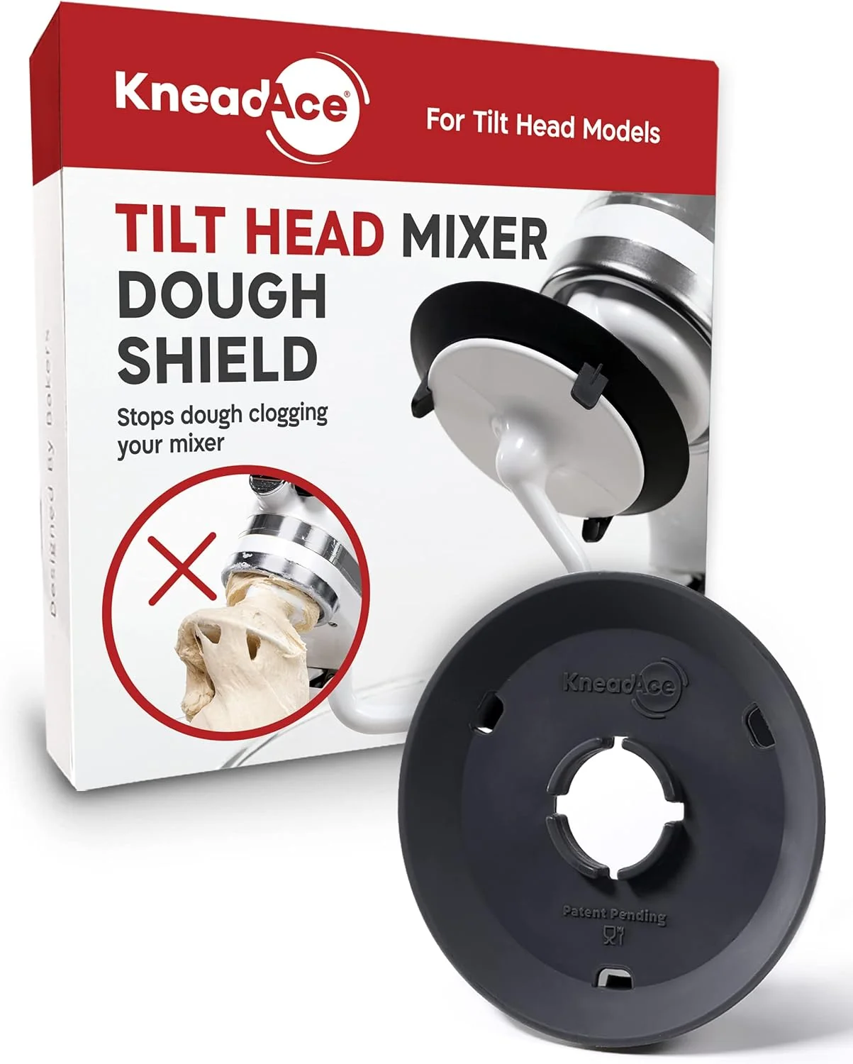 Pure Dough Hook Shield For Kitchen Aid – Prevents Your Dough from Climbing Up and Clogging Up Your Mixer Flexible