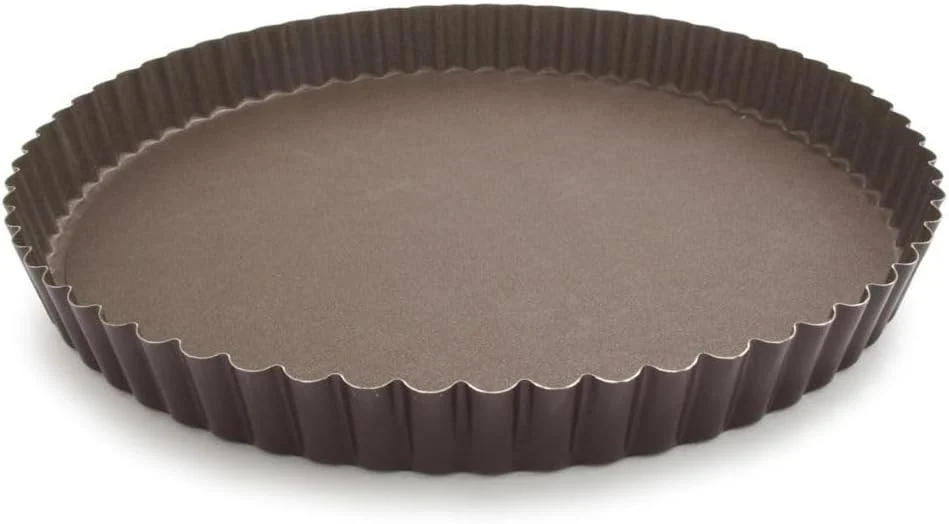 Durable Gobel – Non-Stick Round Fluted Tart Mold Quiche Pan with Removable Bottom – 11 Pure