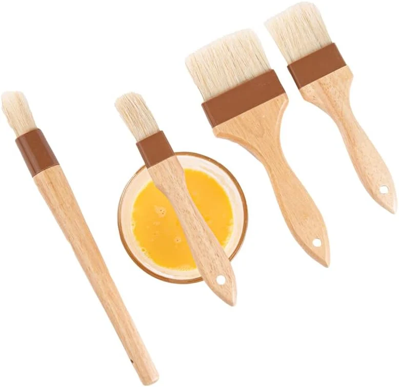 Relaxed Restaurantware Natural Wood Pastry Basting Brush Set 9.5 In Safe