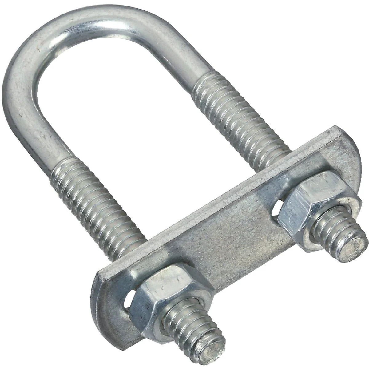 Unique National 1 4 In. x 3 4 In. x 2-1 2 In. Zinc Round U Bolt Detailed